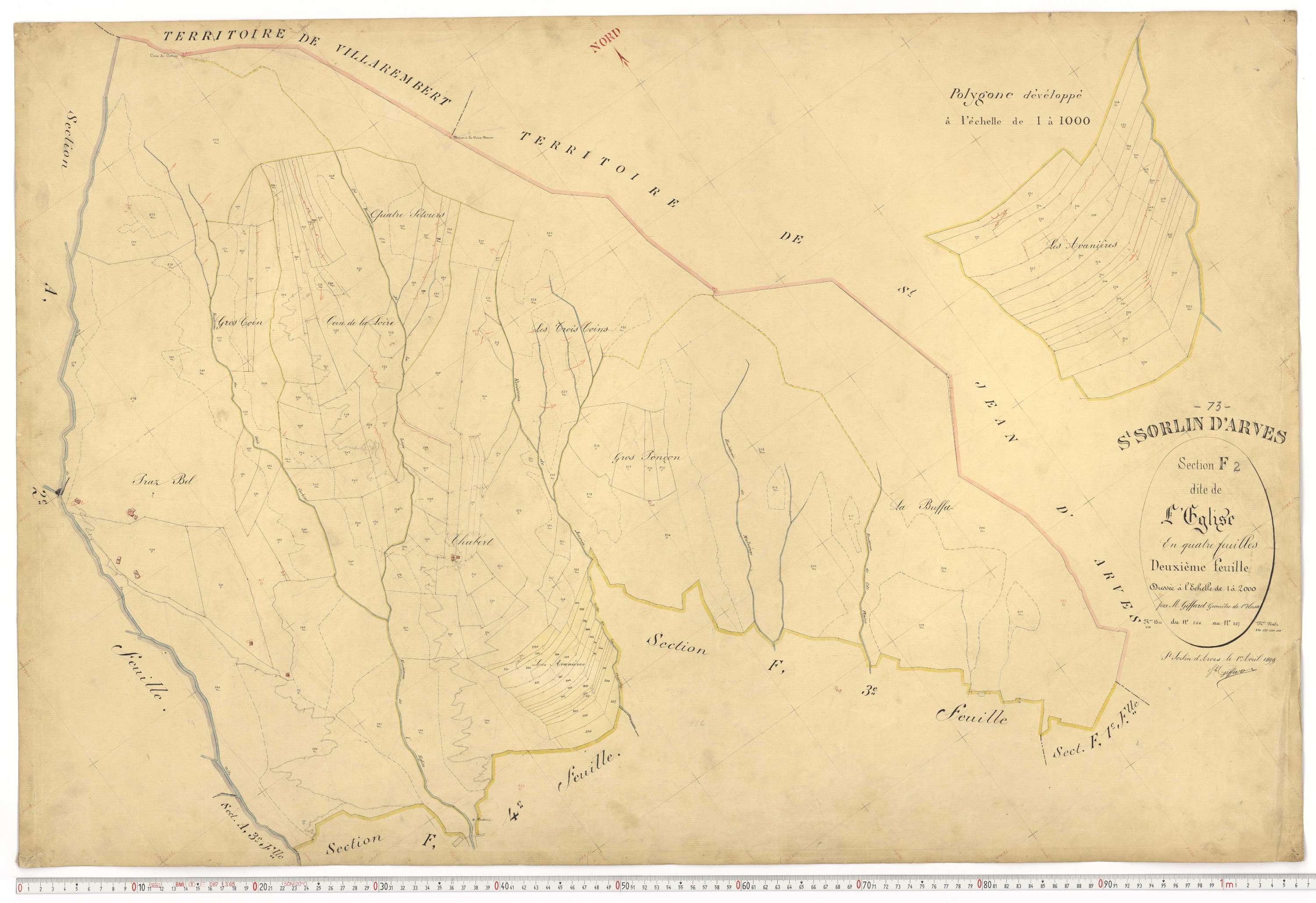 Saint-Sorlin-d'Arves - Plans cadastraux du premier cadastre français.