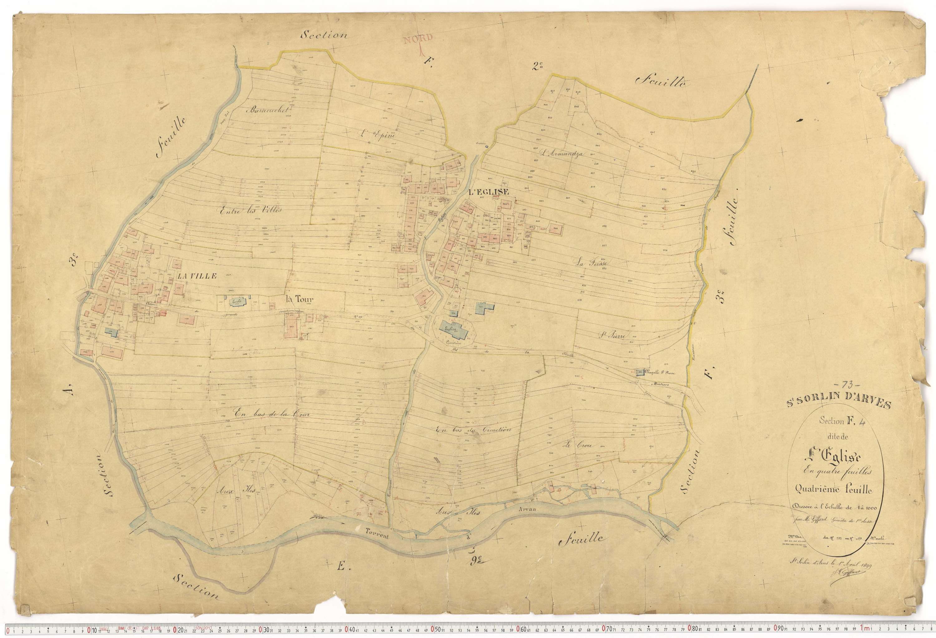 Saint-Sorlin-d'Arves - Plans cadastraux du premier cadastre français.