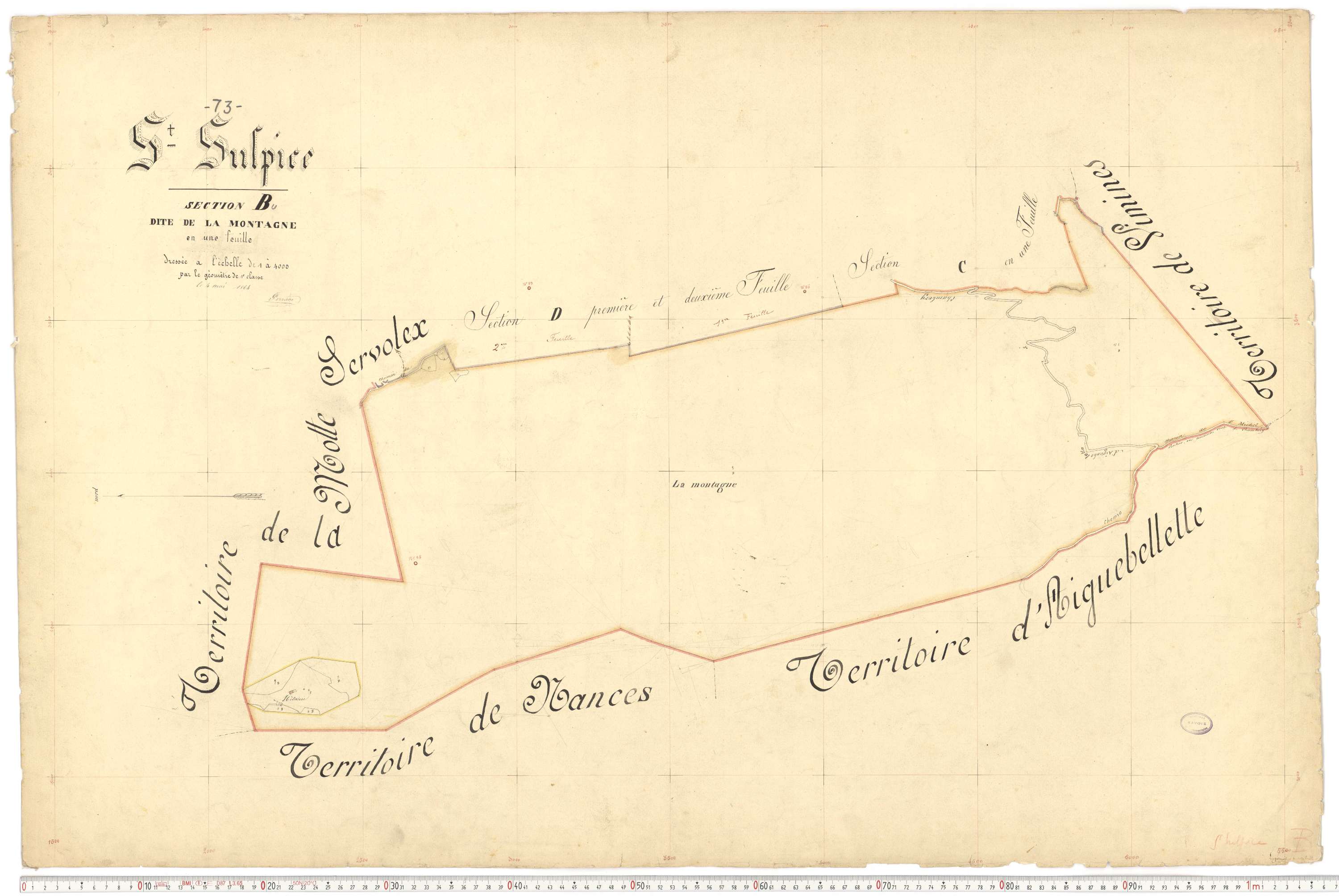 Saint-Sulpice - Plans cadastraux du premier cadastre français.