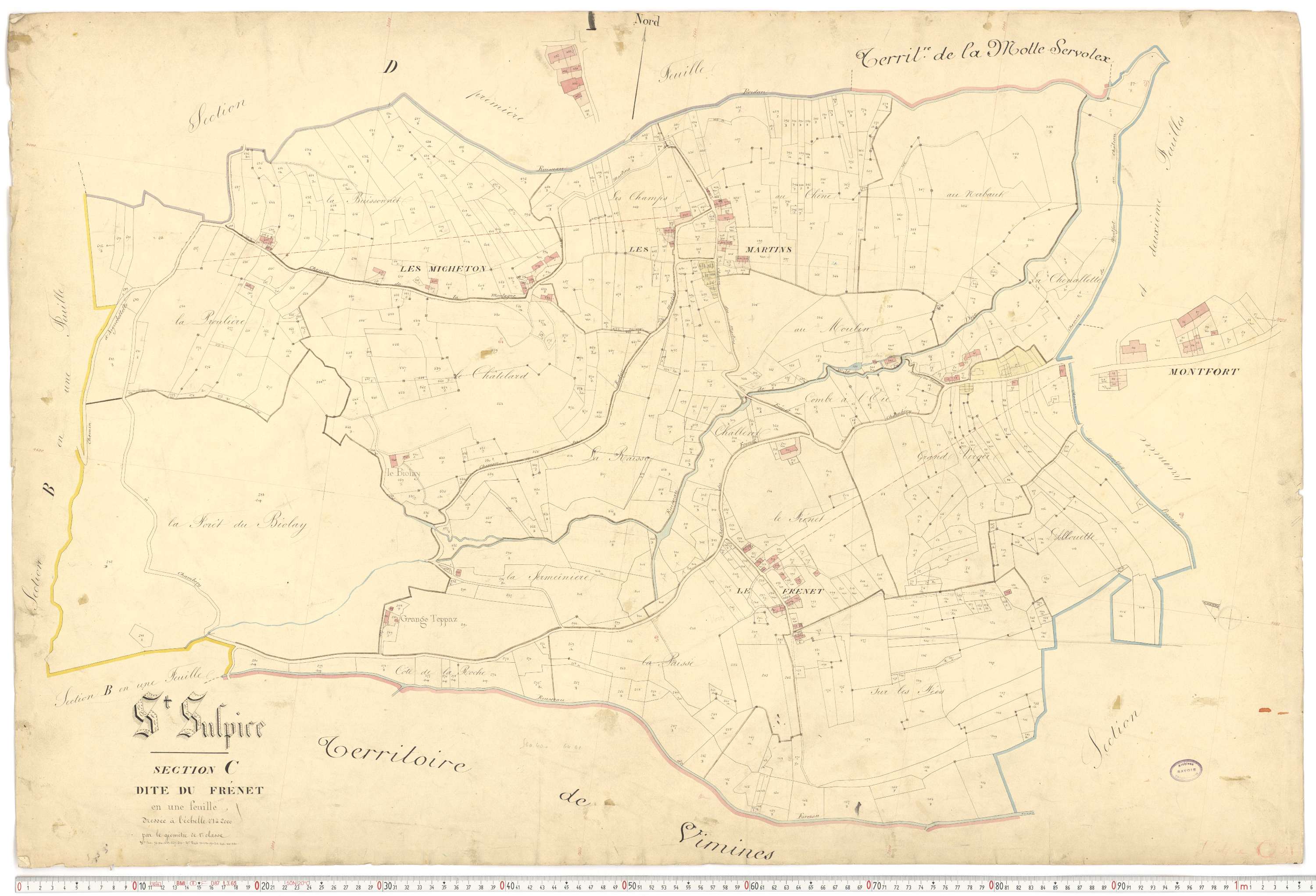 Saint-Sulpice - Plans cadastraux du premier cadastre français.