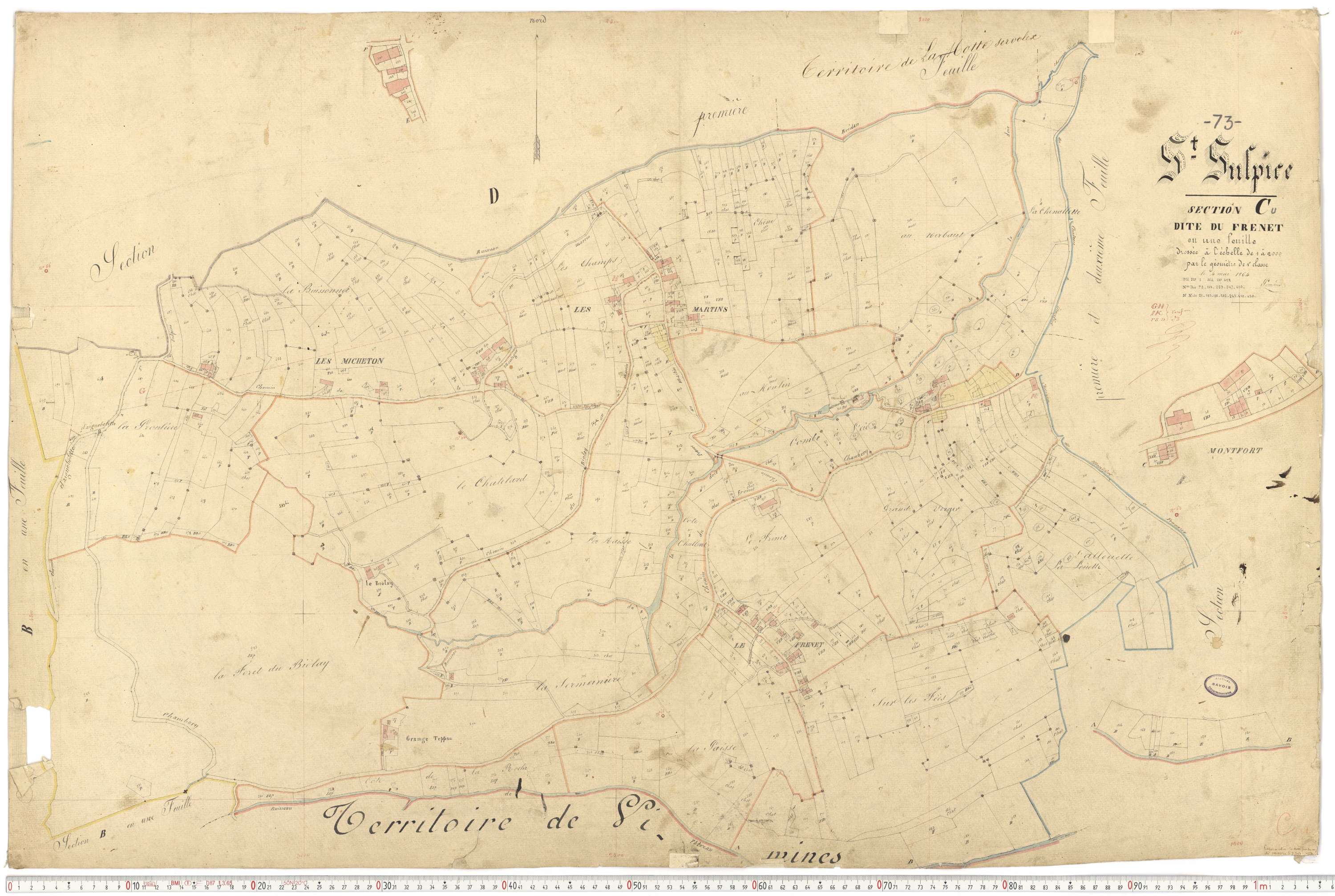 Saint-Sulpice - Plans cadastraux du premier cadastre français.