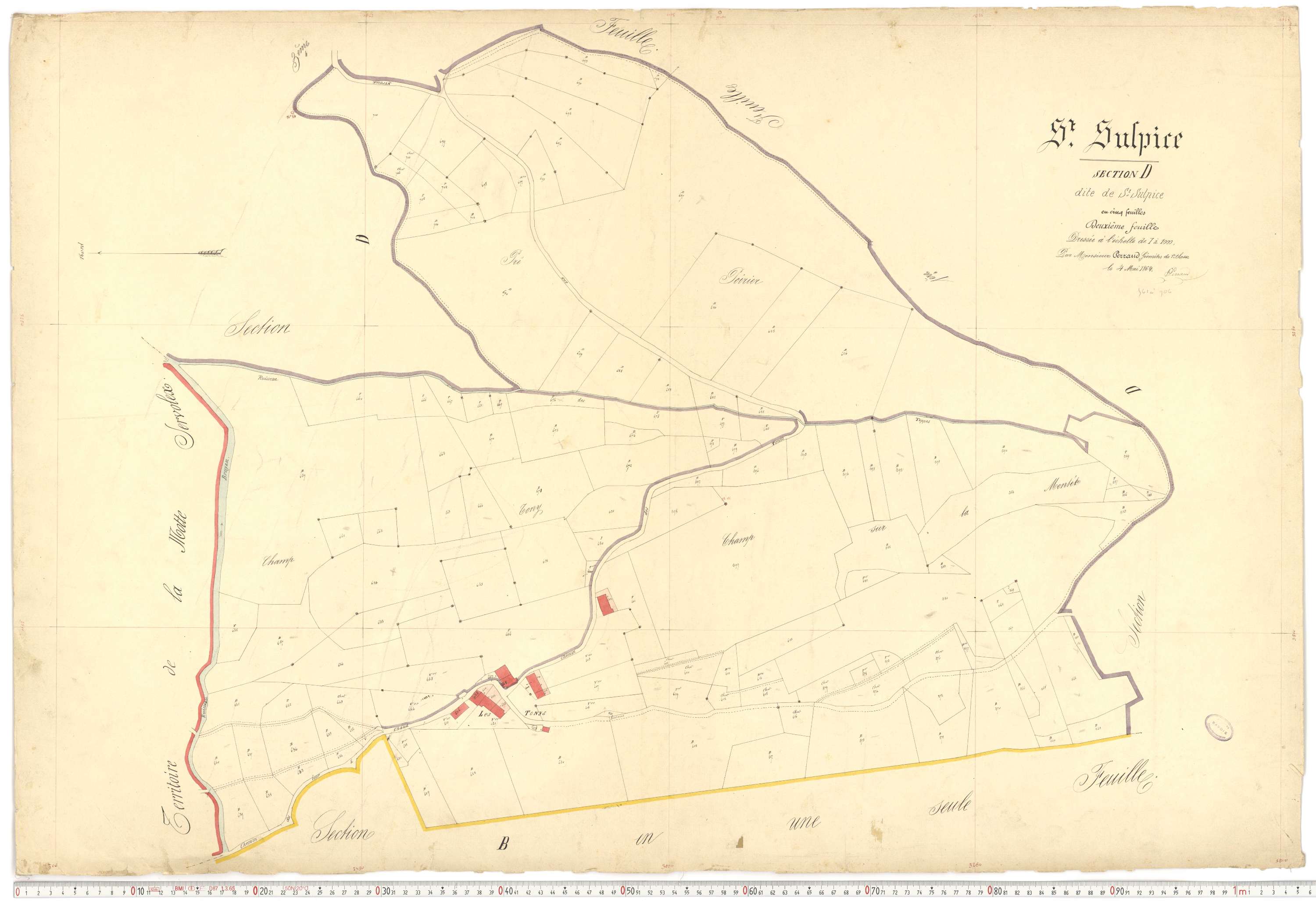 Saint-Sulpice - Plans cadastraux du premier cadastre français.