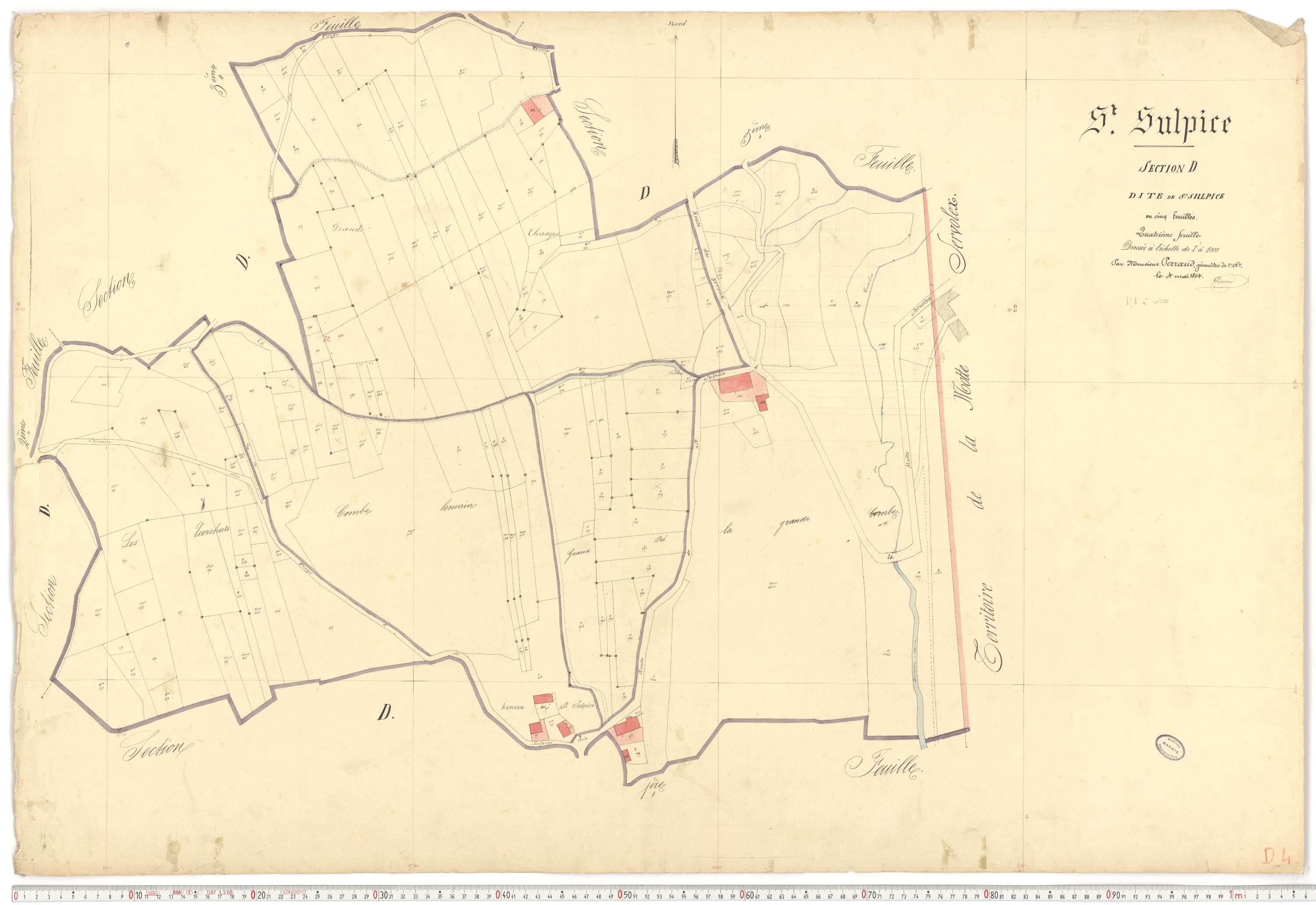 Saint-Sulpice - Plans cadastraux du premier cadastre français.