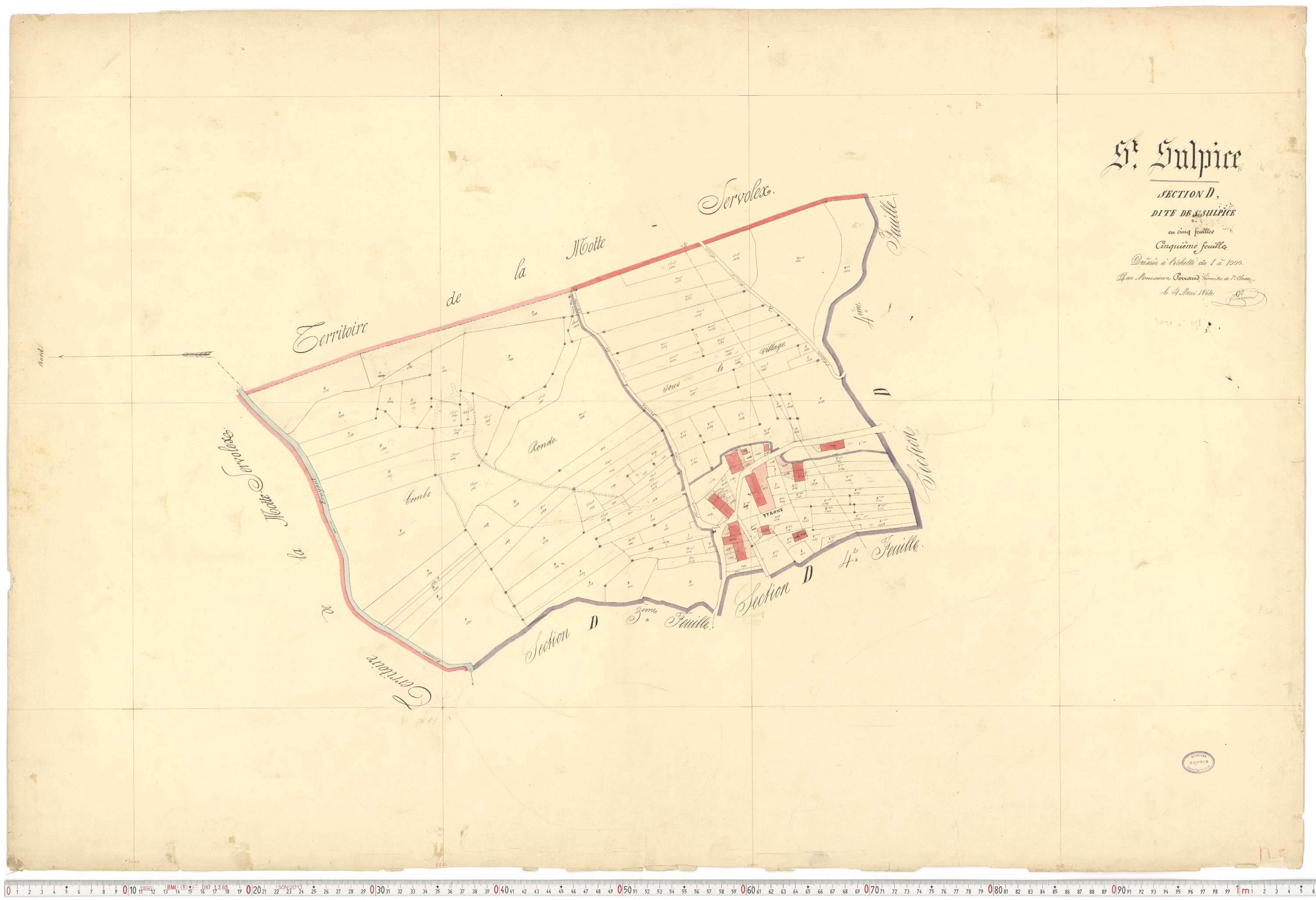 Saint-Sulpice - Plans cadastraux du premier cadastre français.