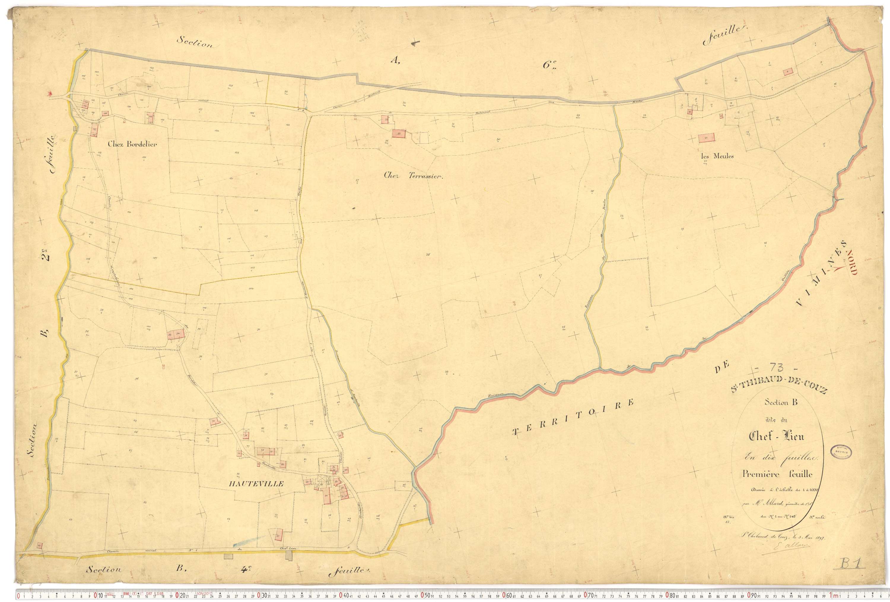 Saint-Thibaud-de-Couz - Plans cadastraux du premier cadastre français.