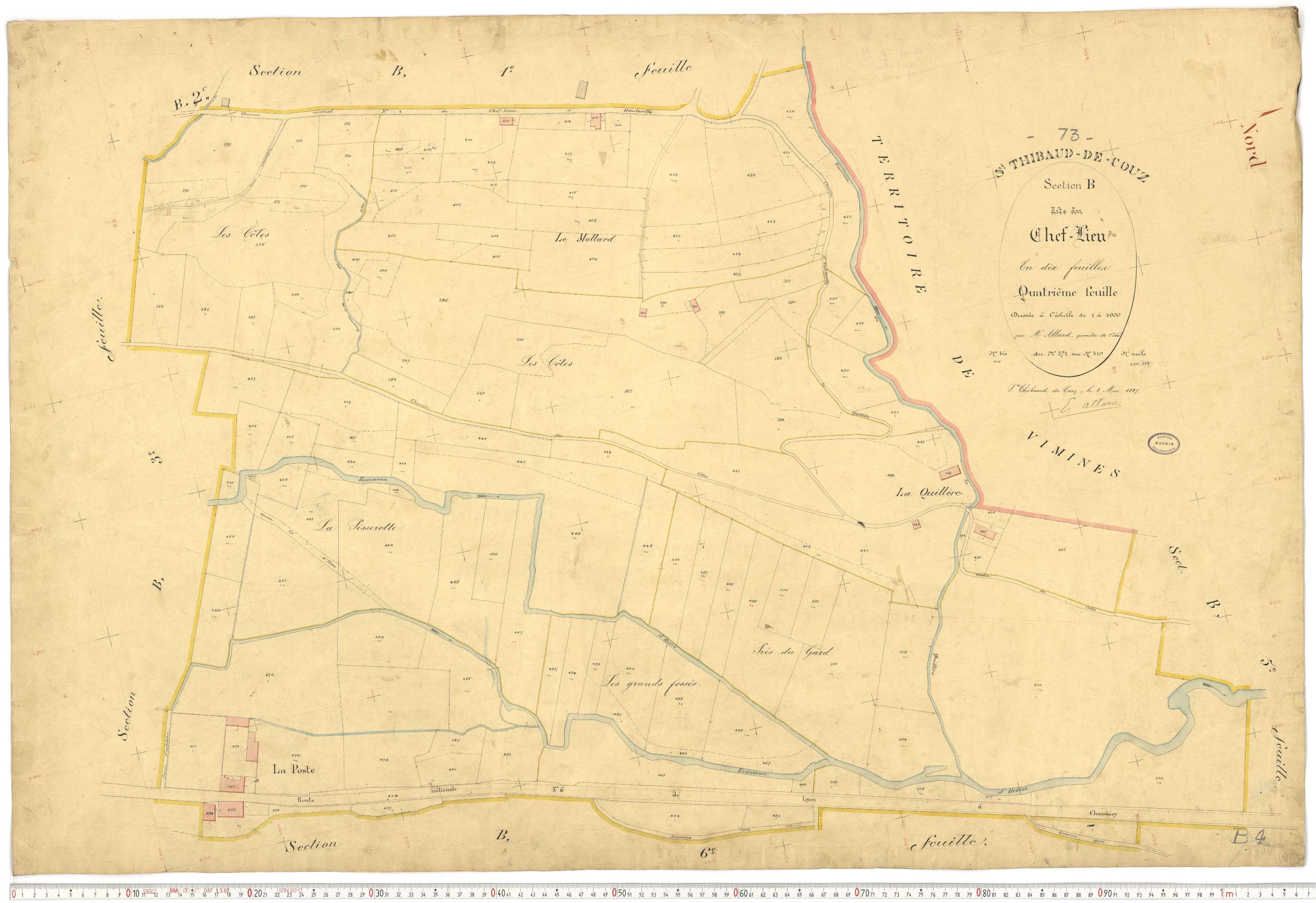 Saint-Thibaud-de-Couz - Plans cadastraux du premier cadastre français.
