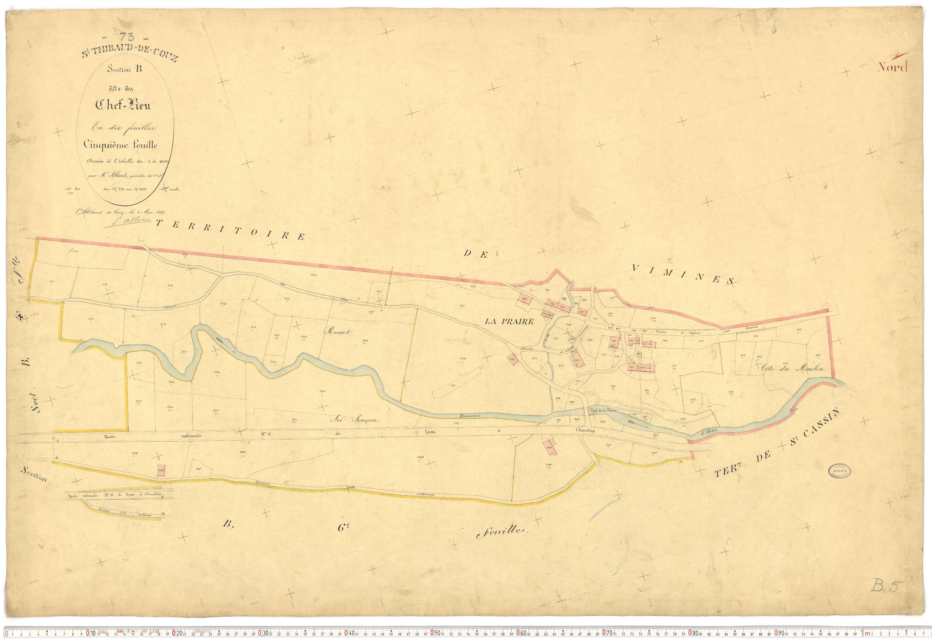 Saint-Thibaud-de-Couz - Plans cadastraux du premier cadastre français.