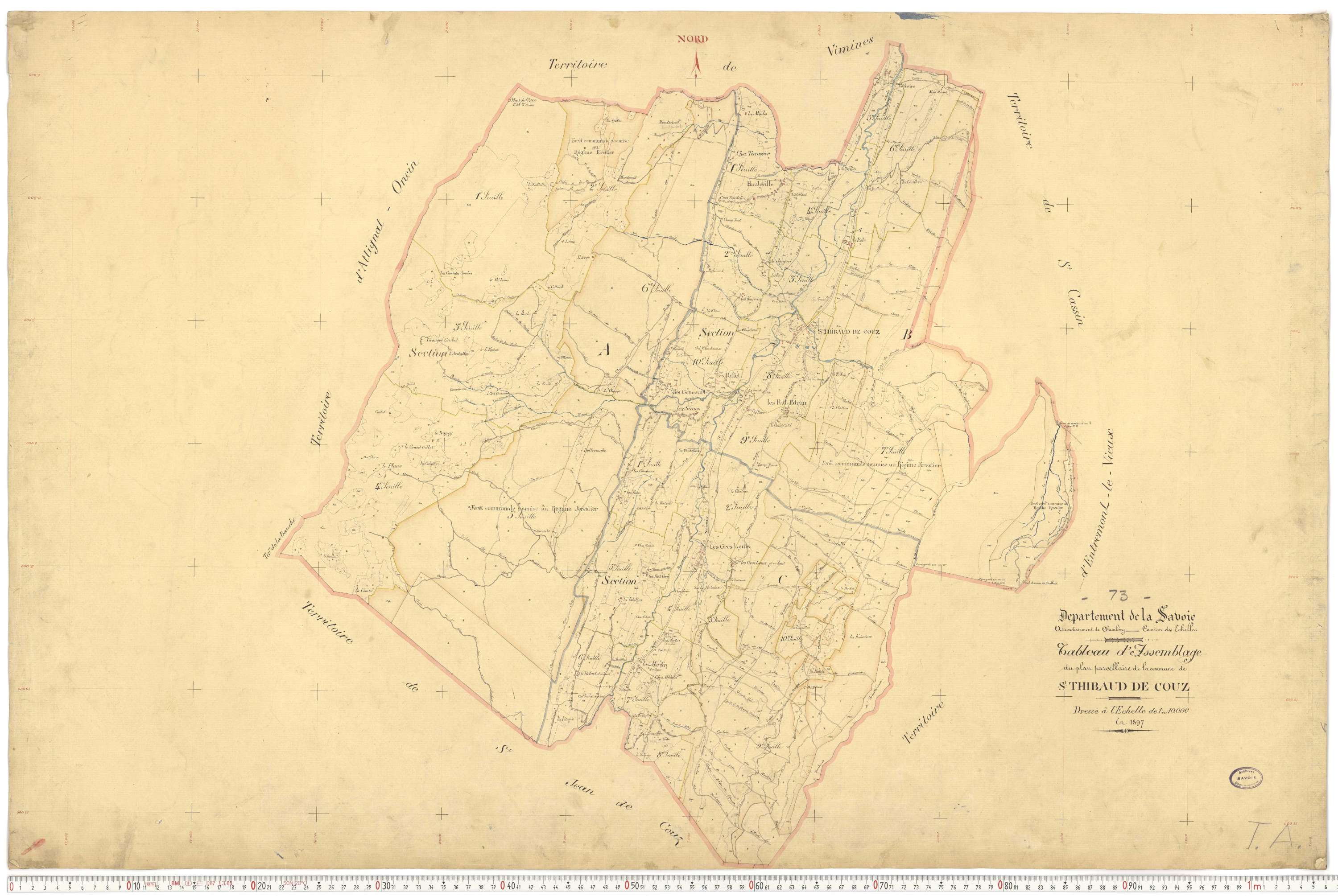 Saint-Thibaud-de-Couz - Plans cadastraux du premier cadastre français.