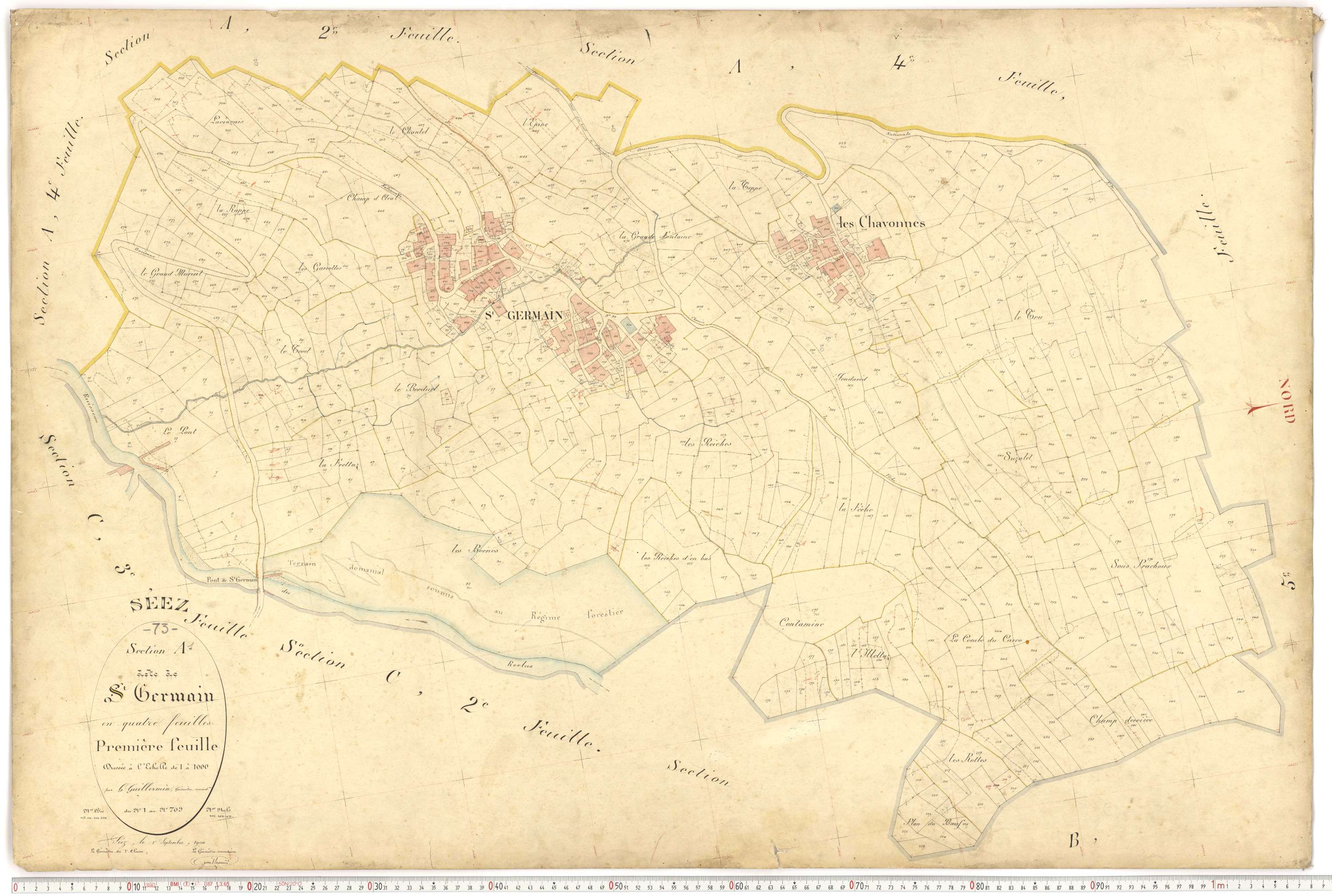 Séez - Plans cadastraux du premier cadastre français.