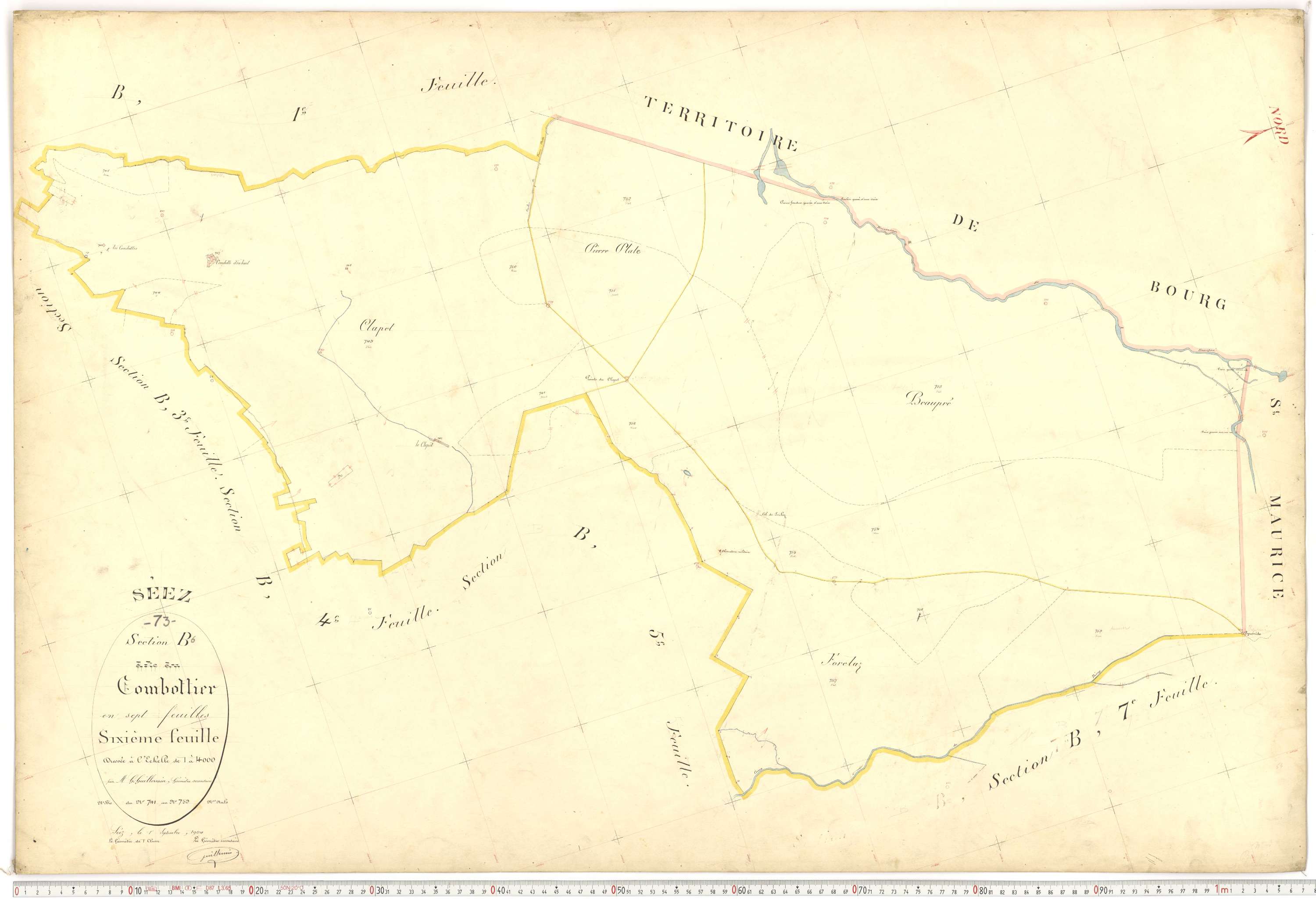 Séez - Plans cadastraux du premier cadastre français.