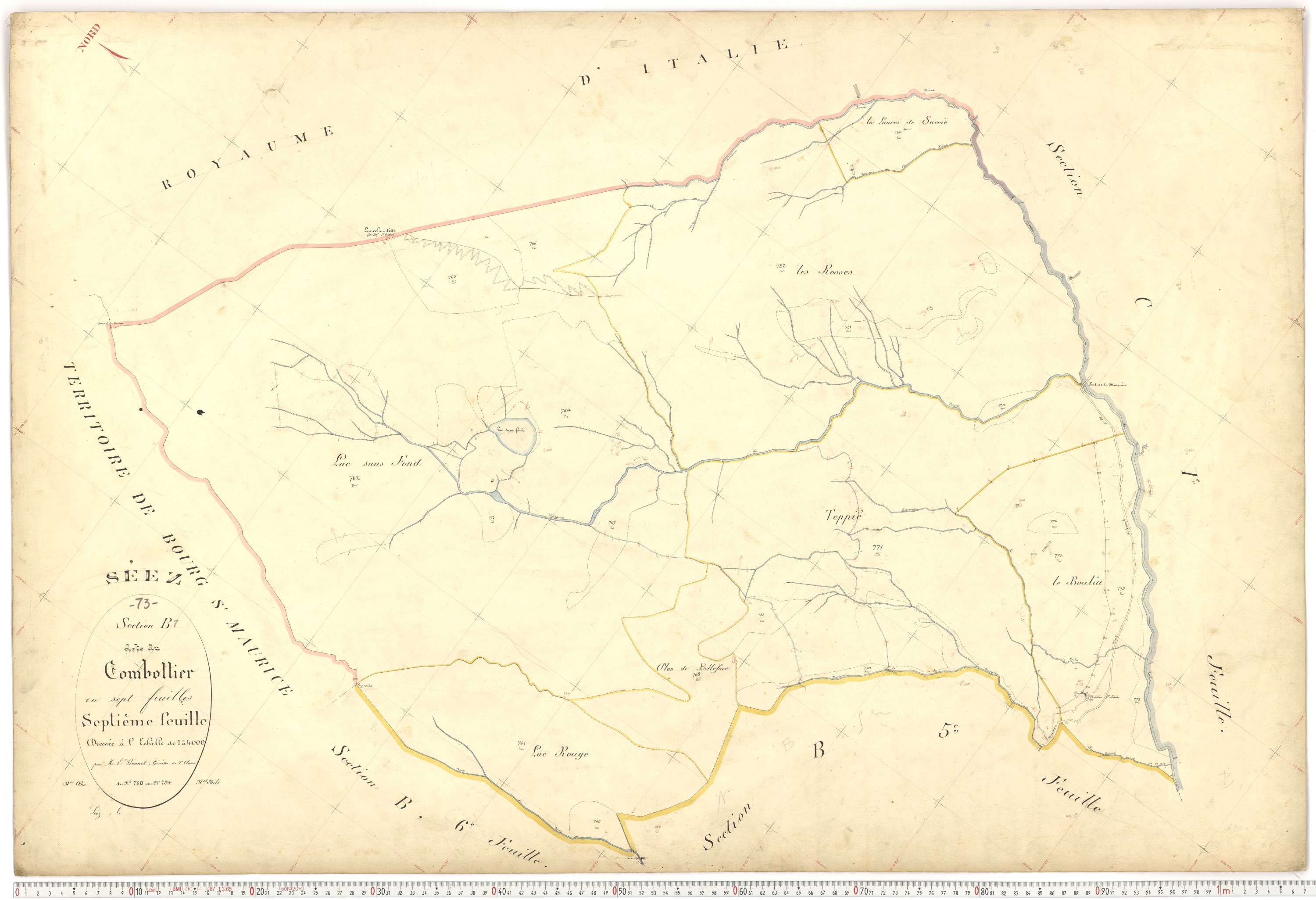 Séez - Plans cadastraux du premier cadastre français.