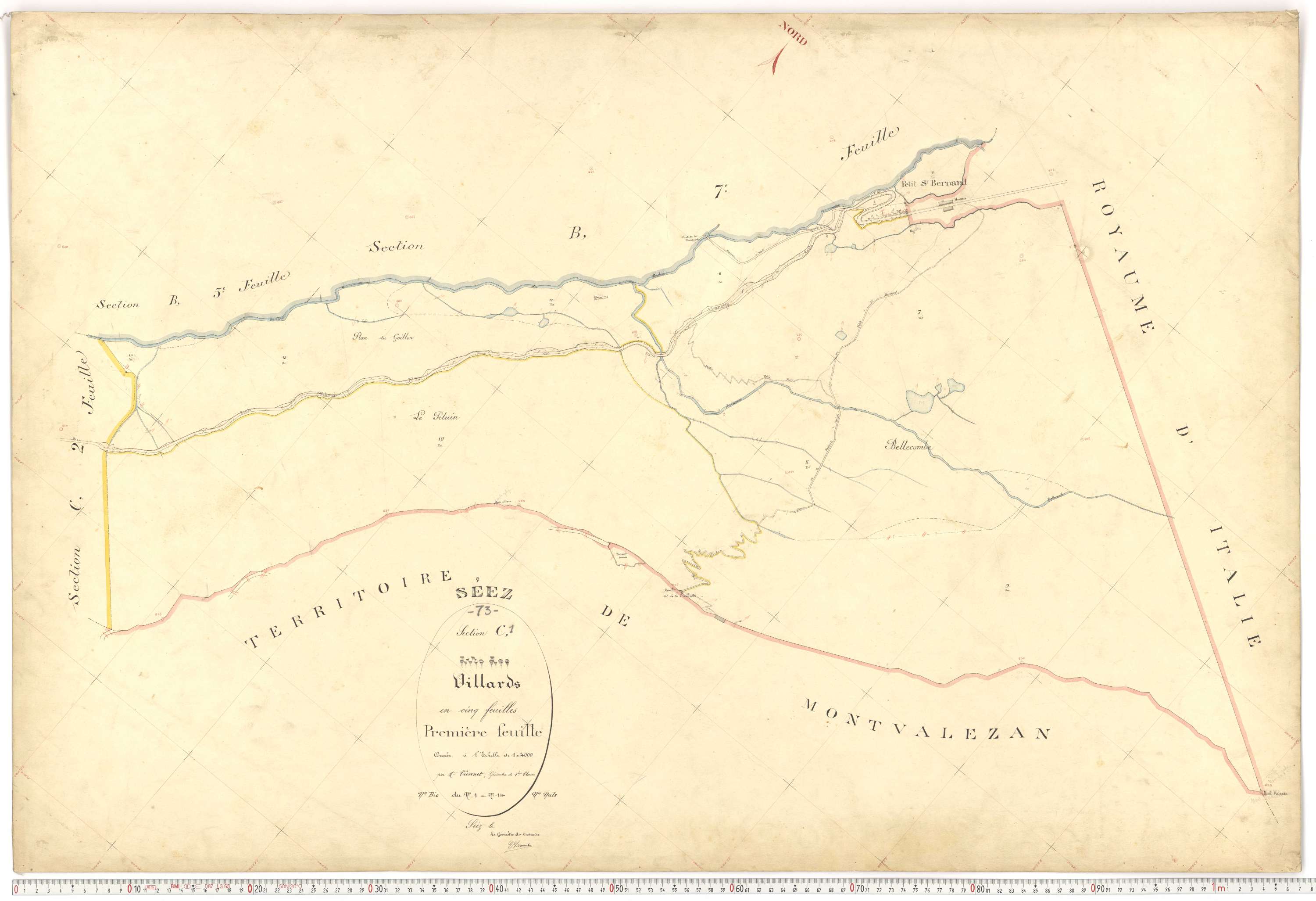 Séez - Plans cadastraux du premier cadastre français.