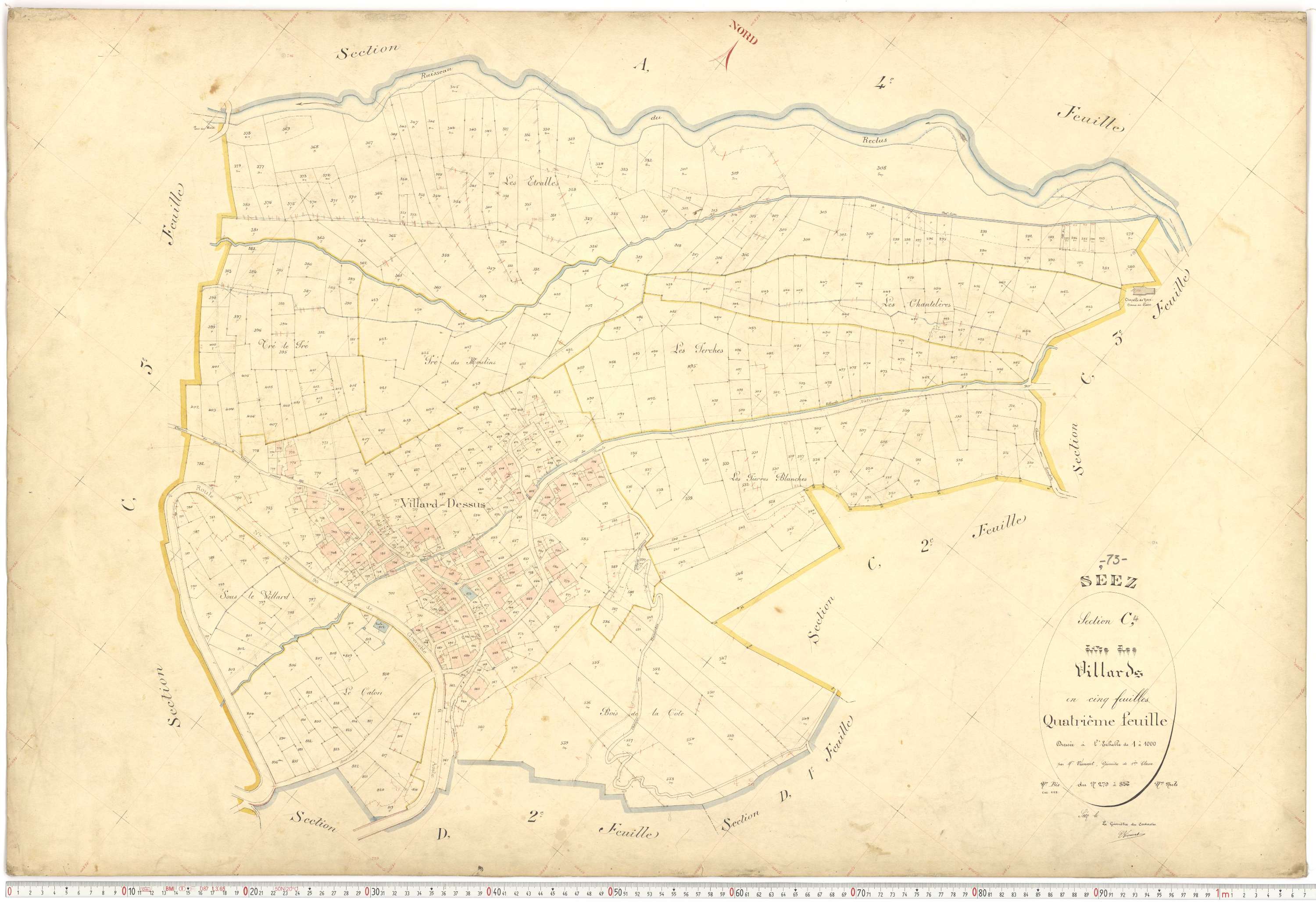 Séez - Plans cadastraux du premier cadastre français.