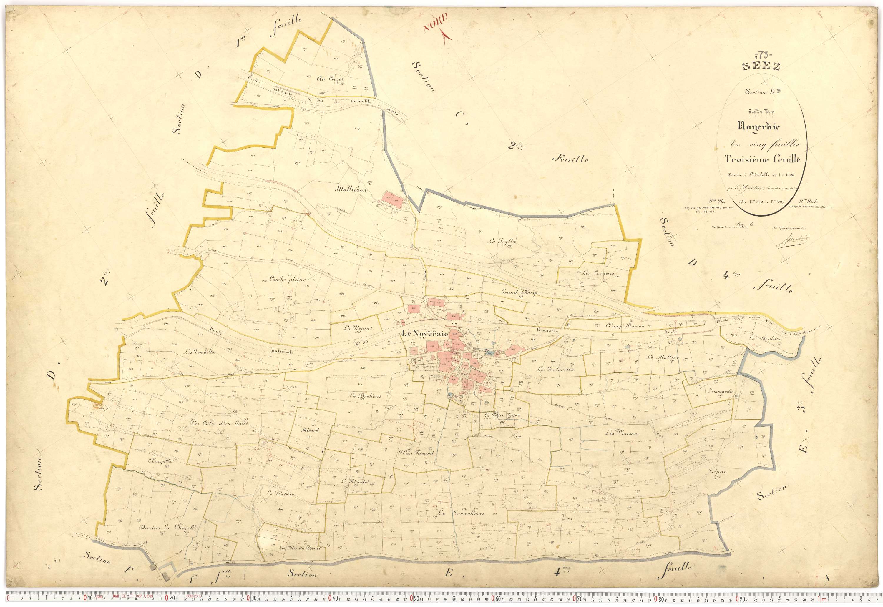Séez - Plans cadastraux du premier cadastre français.