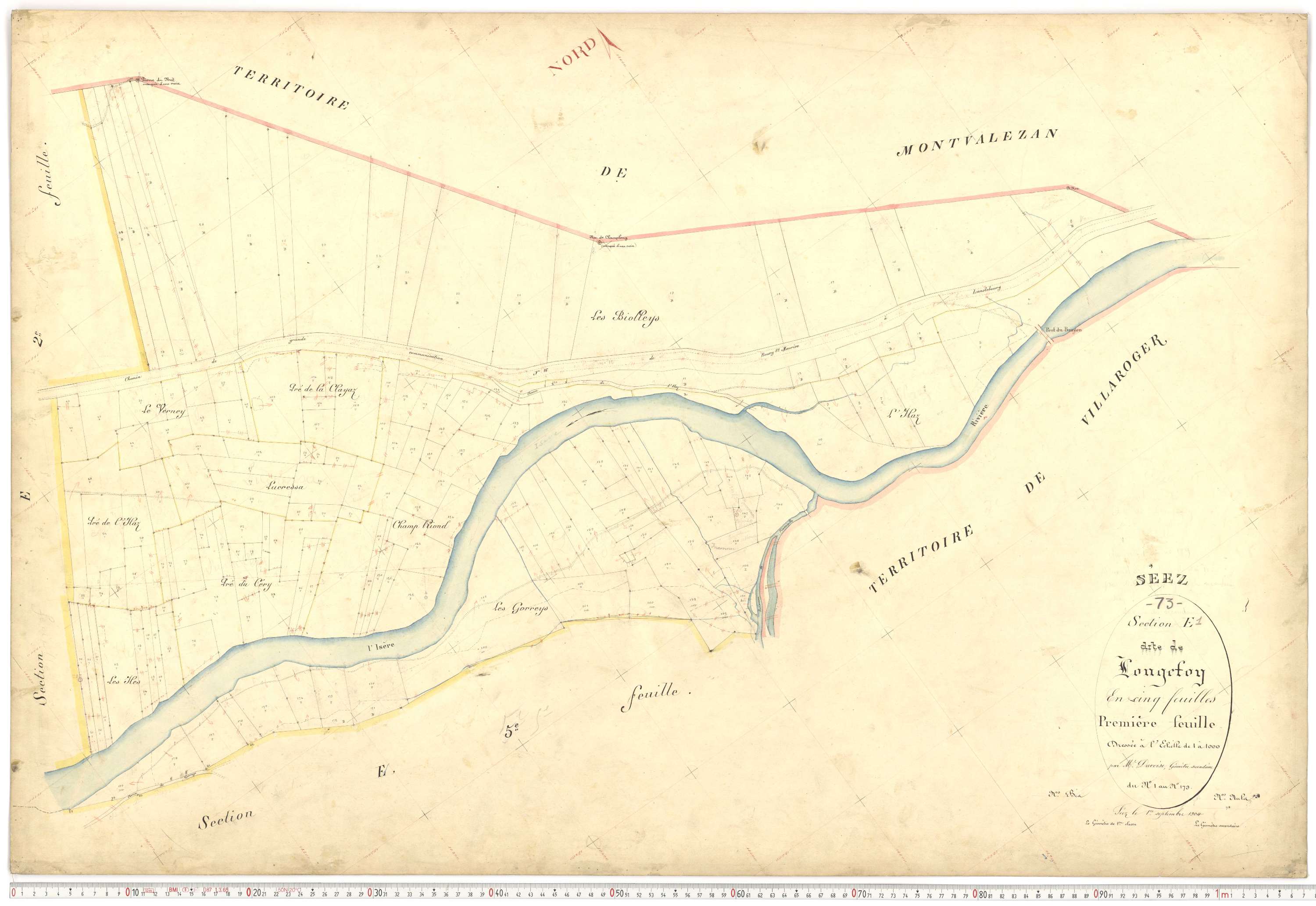 Séez - Plans cadastraux du premier cadastre français.