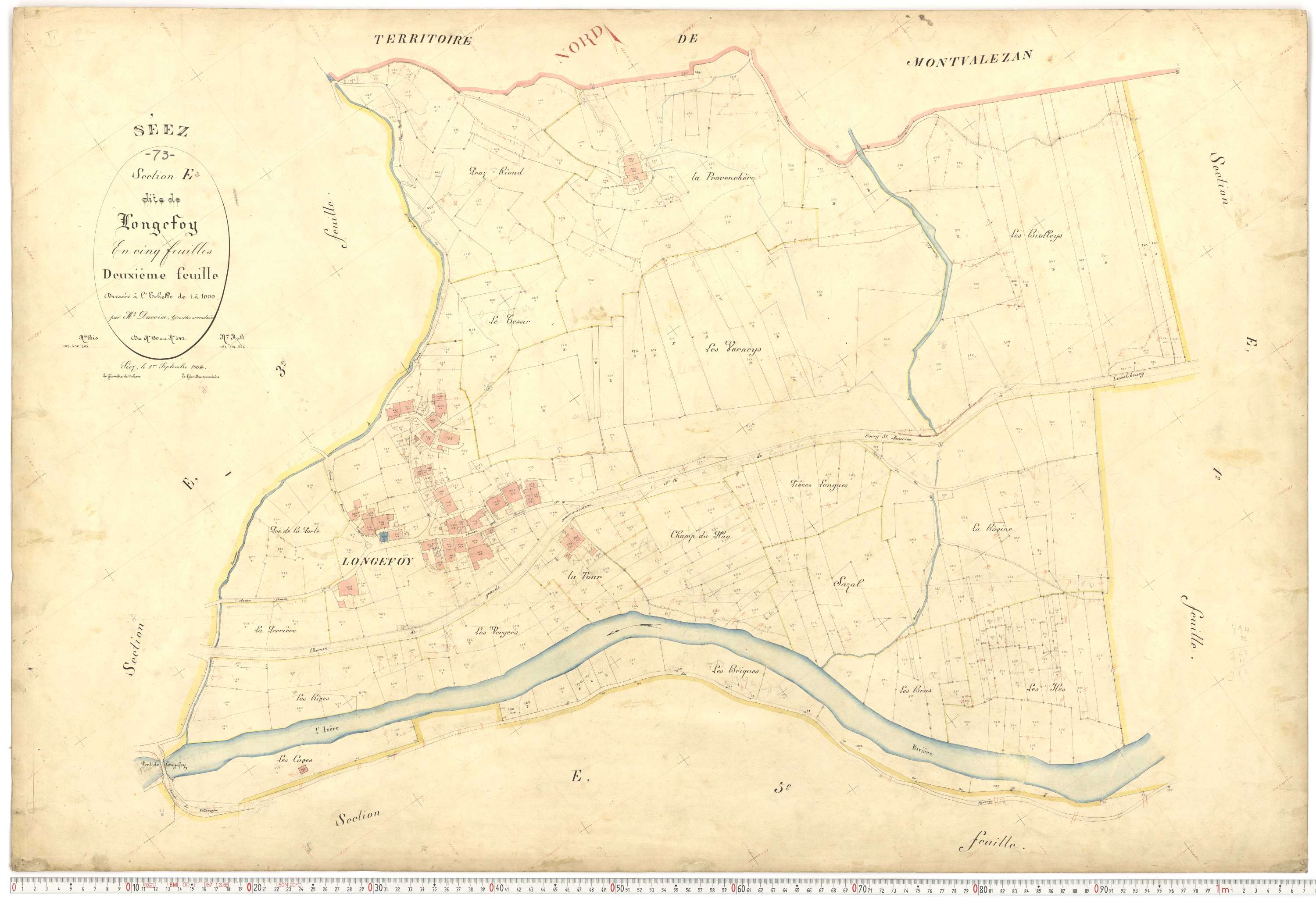 Séez - Plans cadastraux du premier cadastre français.
