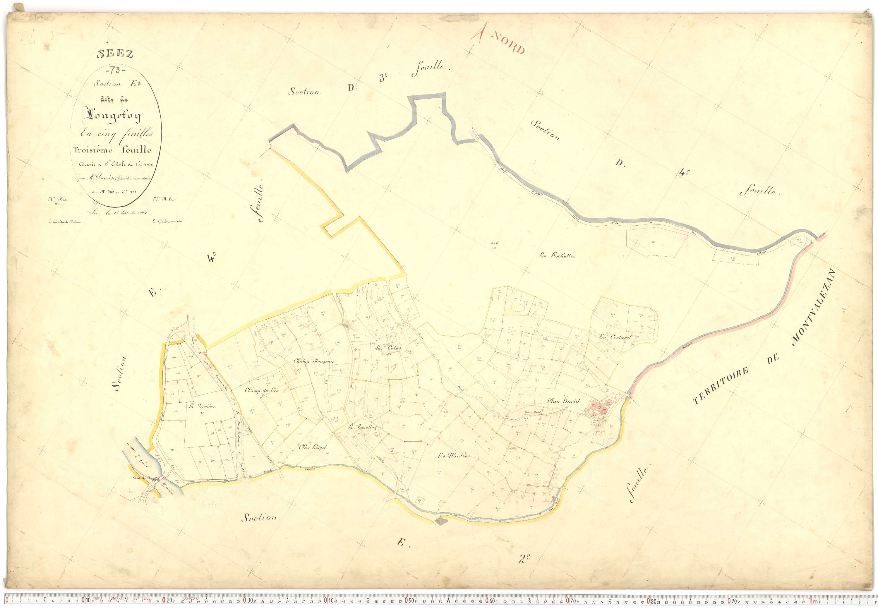 Séez - Plans cadastraux du premier cadastre français.
