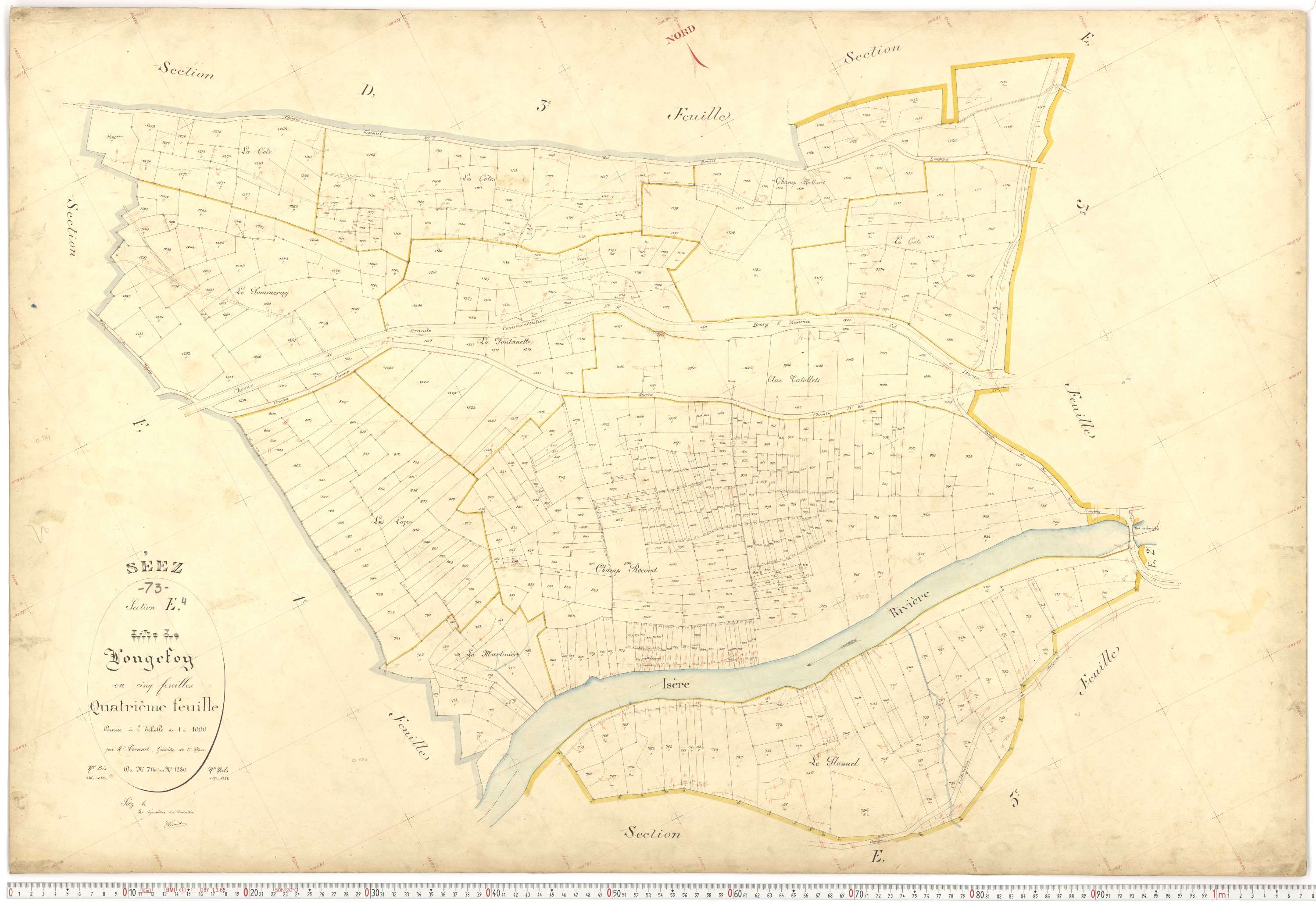 Séez - Plans cadastraux du premier cadastre français.