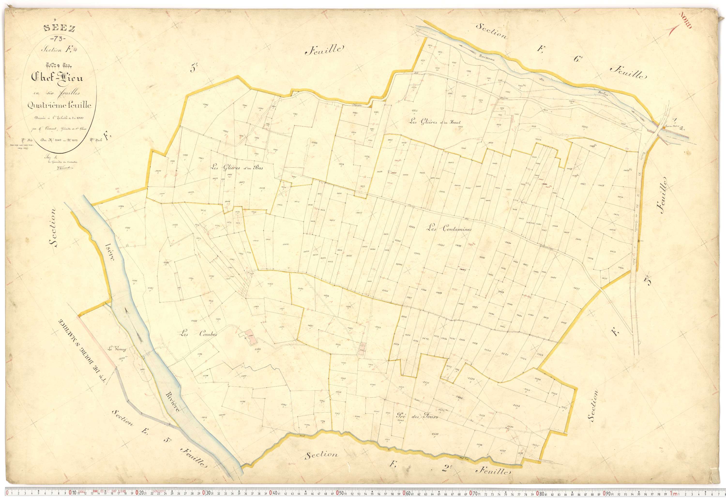 Séez - Plans cadastraux du premier cadastre français.