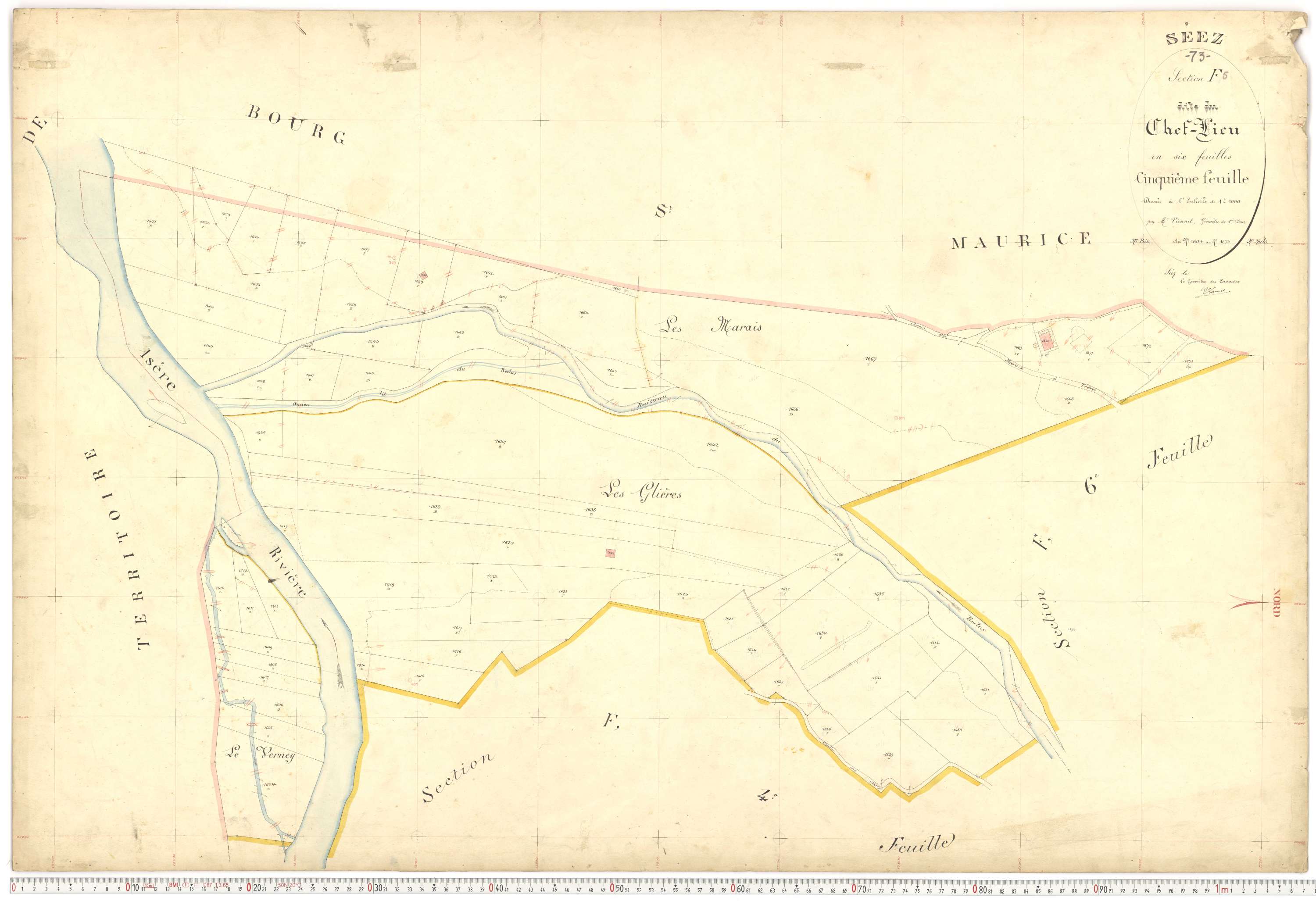 Séez - Plans cadastraux du premier cadastre français.