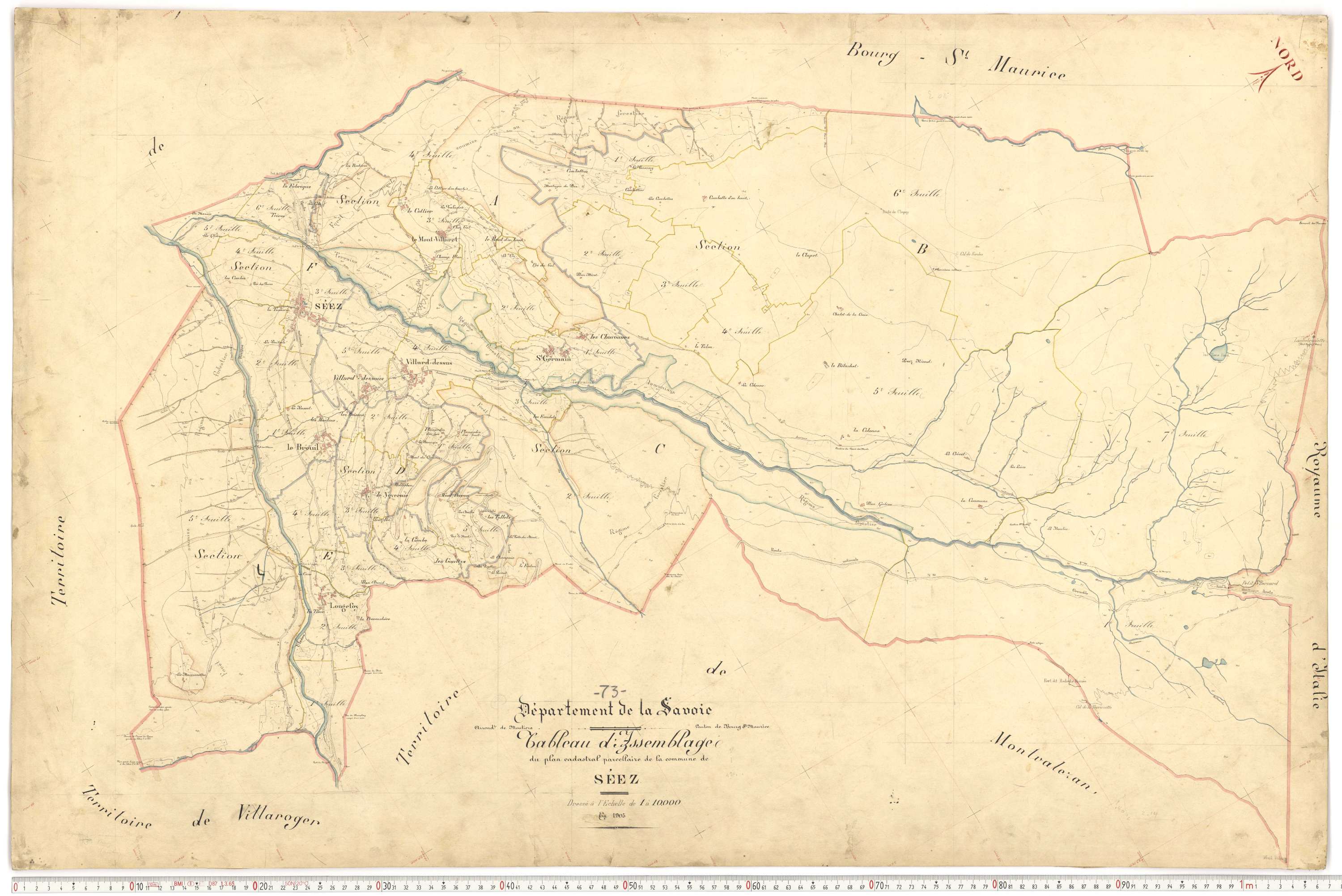 Séez - Plans cadastraux du premier cadastre français.