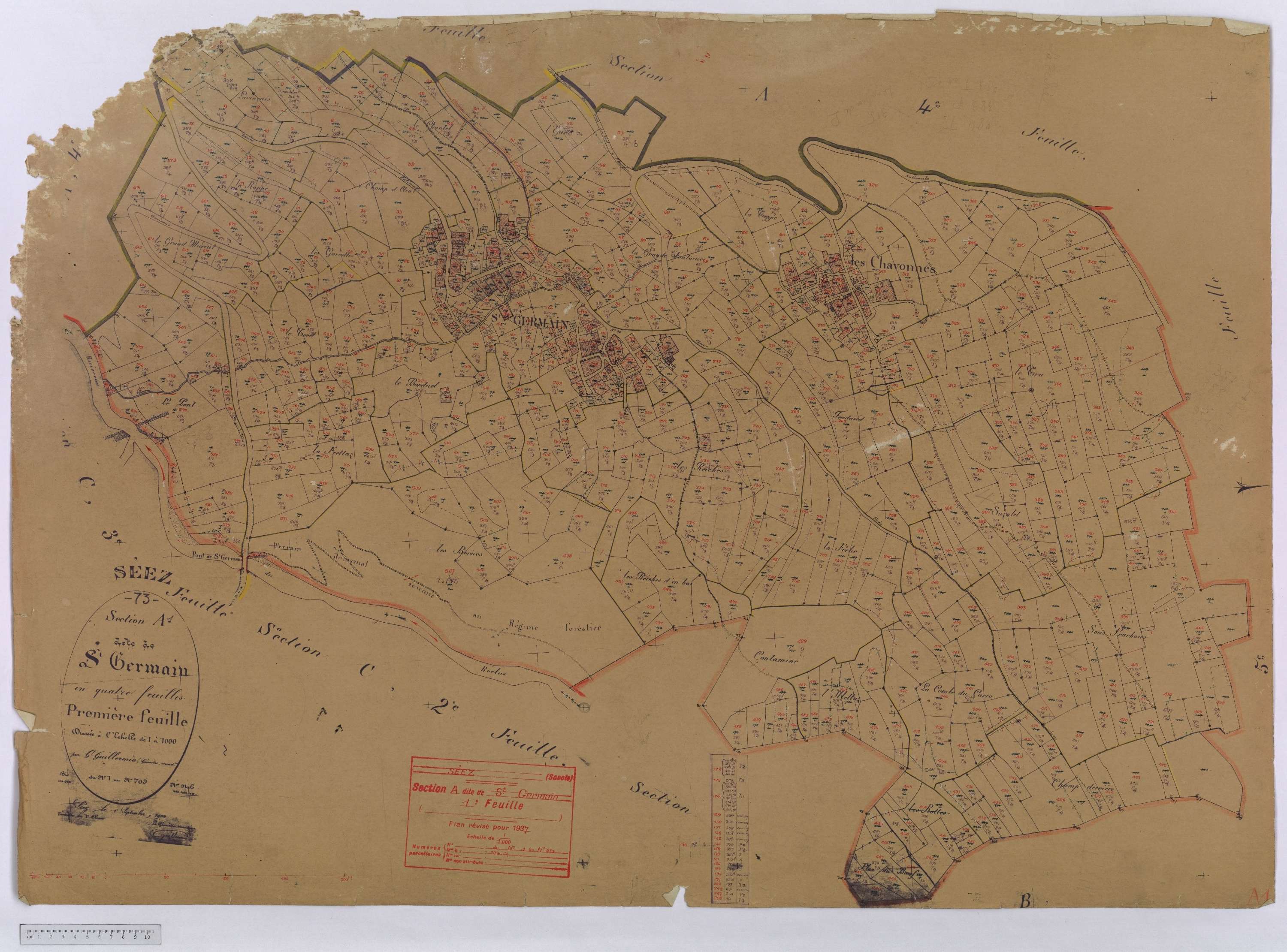 Séez - Cadastre rénové (1937).