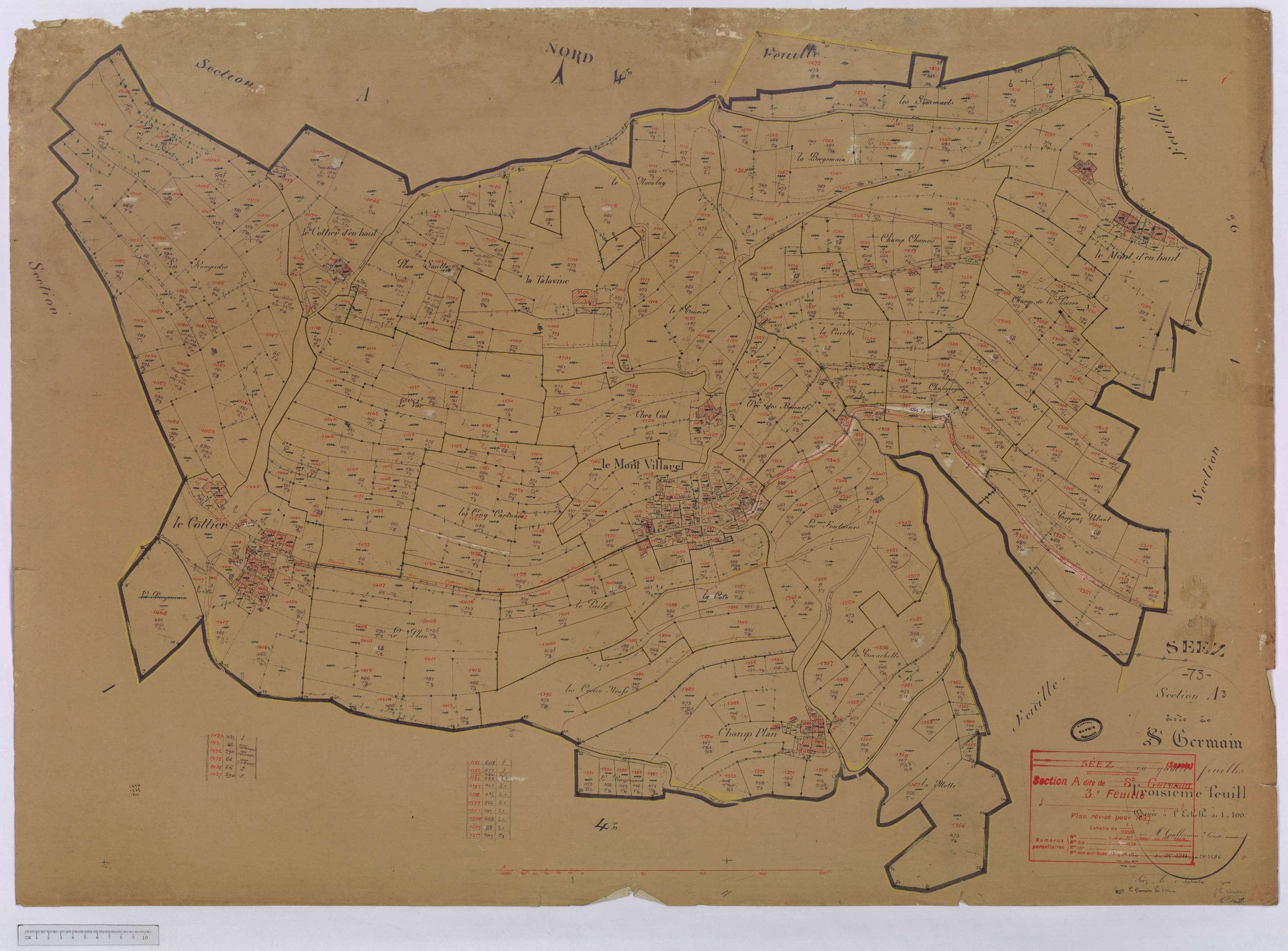 Séez - Cadastre rénové (1937).