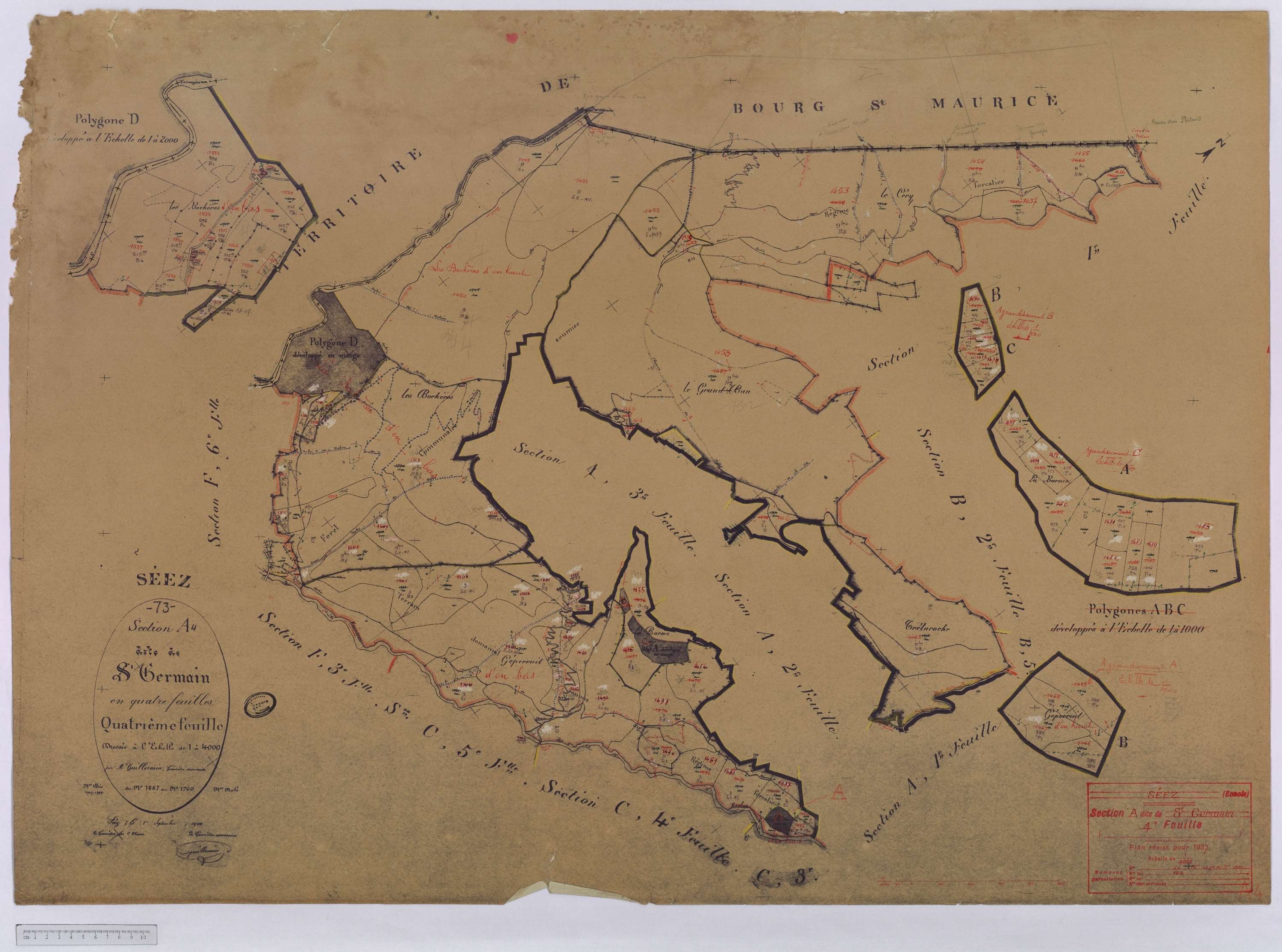 Séez - Cadastre rénové (1937).