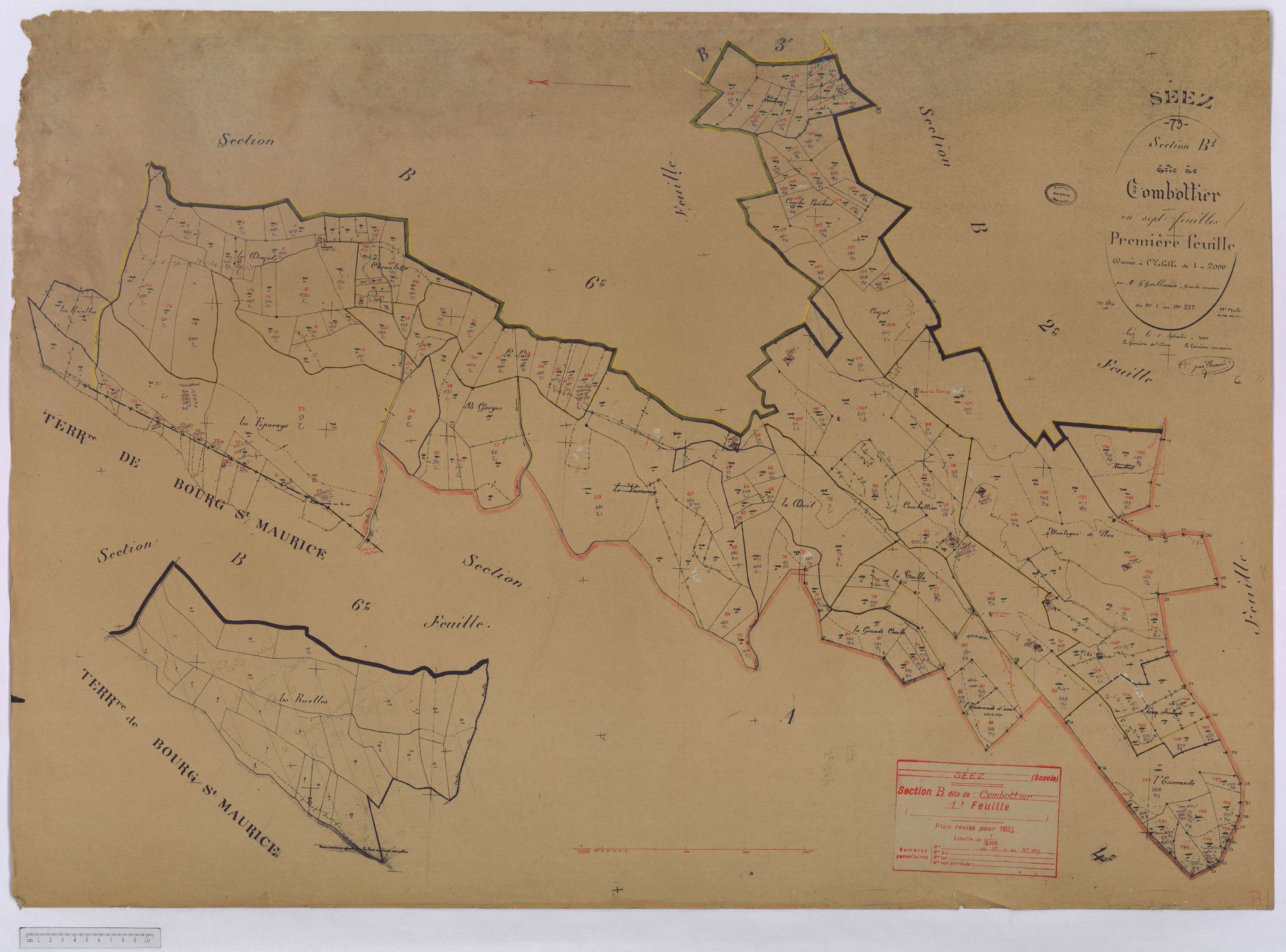Séez - Cadastre rénové (1937).