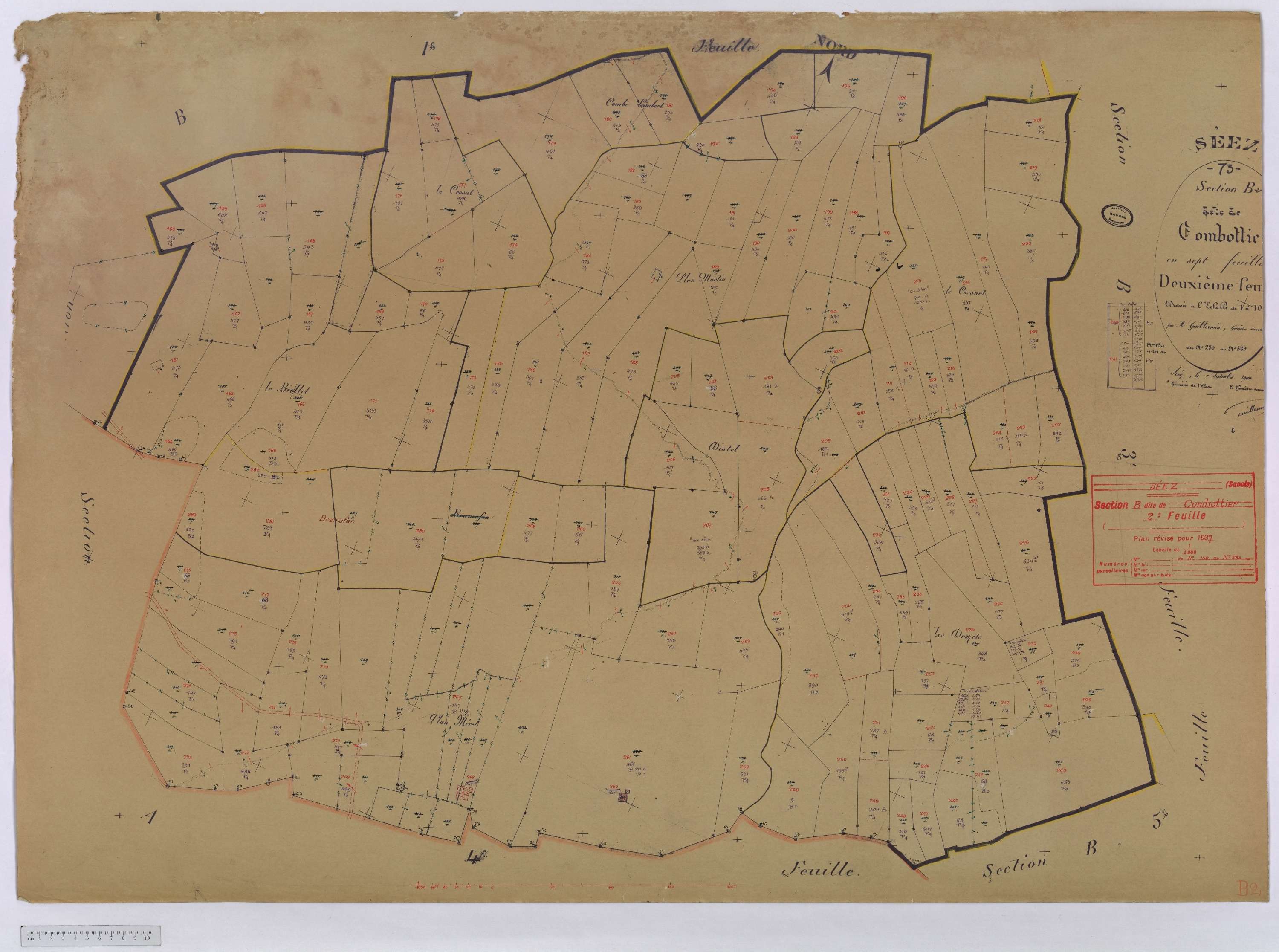 Séez - Cadastre rénové (1937).