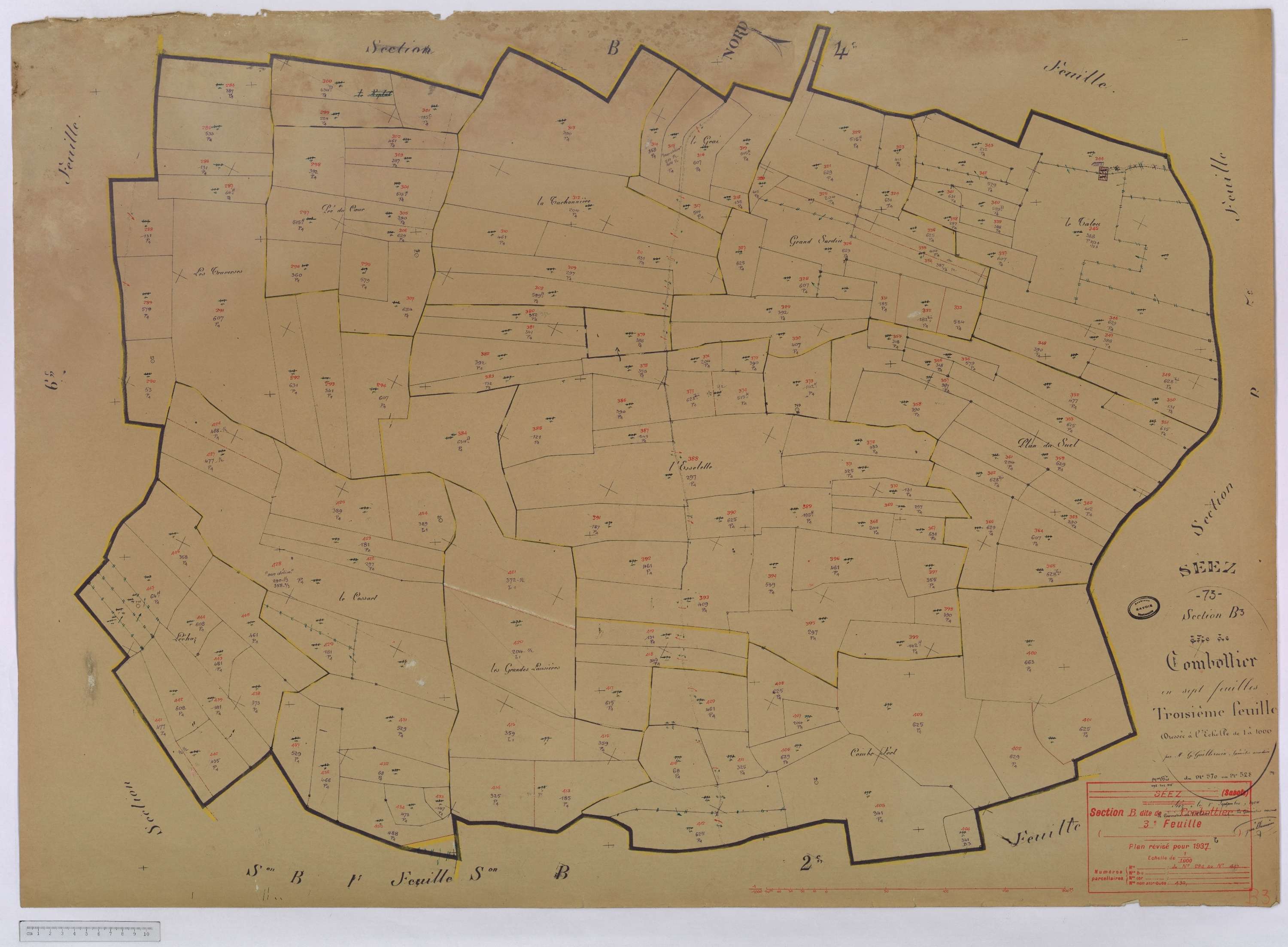 Séez - Cadastre rénové (1937).