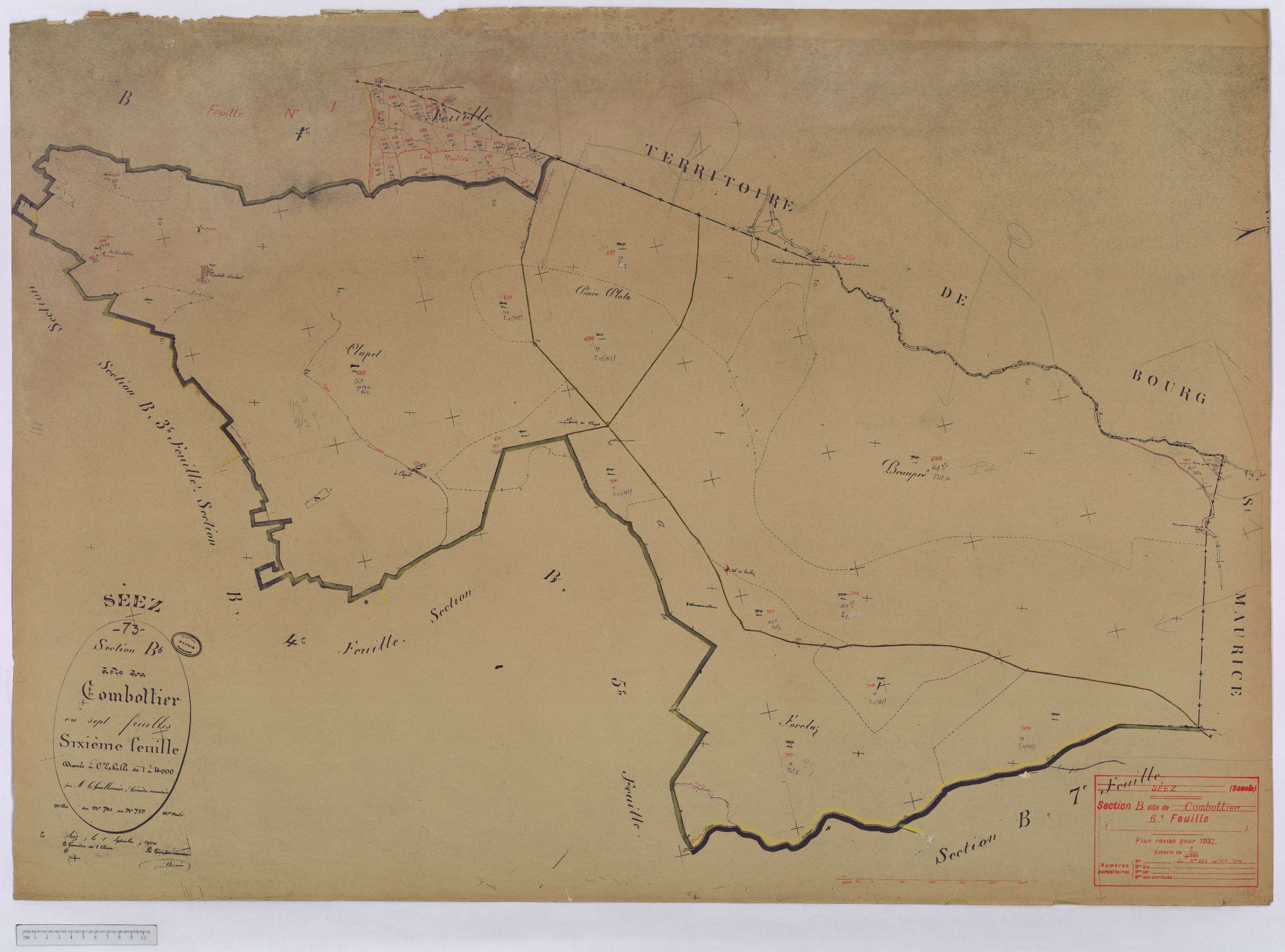 Séez - Cadastre rénové (1937).