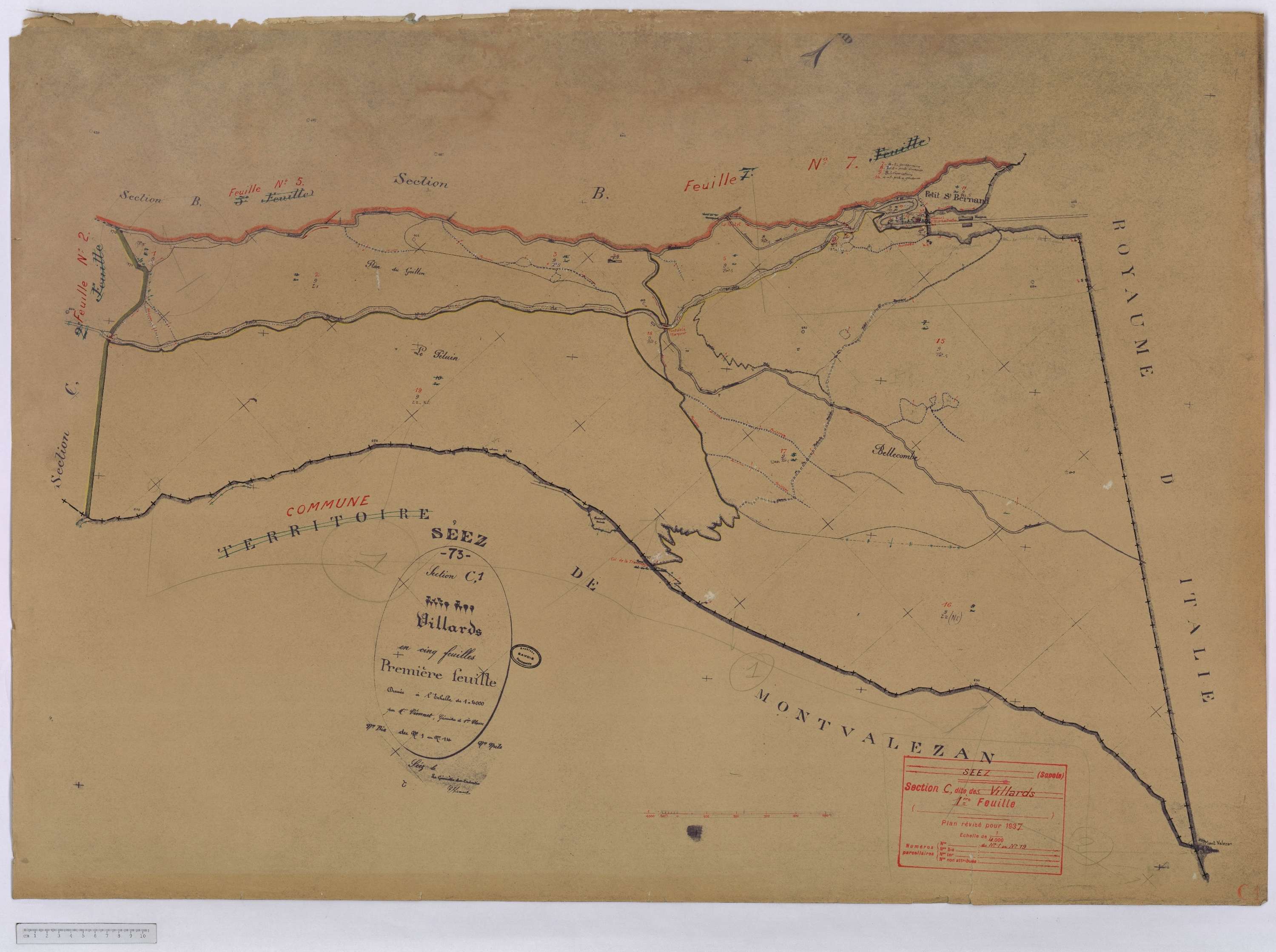 Séez - Cadastre rénové (1937).