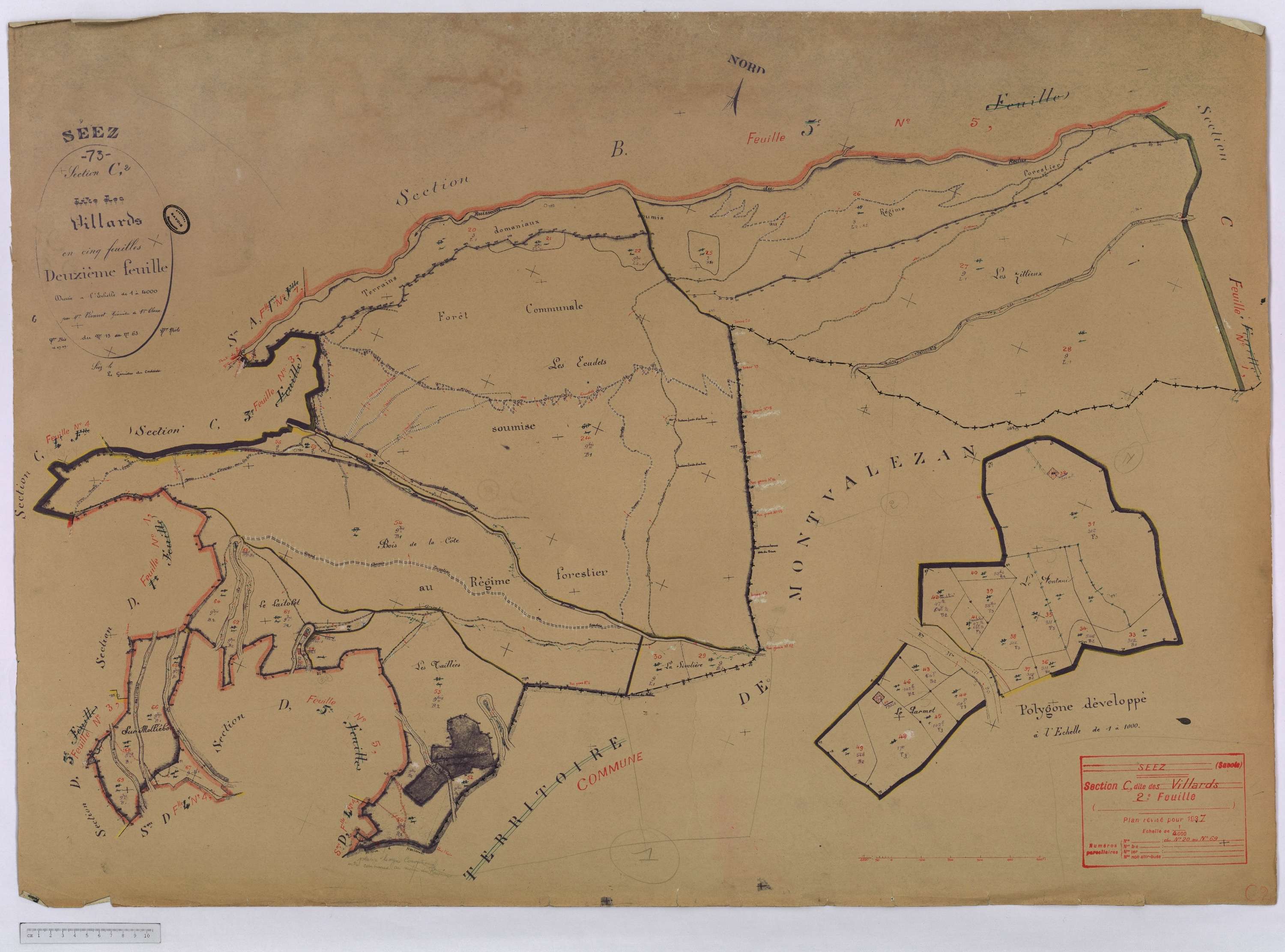 Séez - Cadastre rénové (1937).