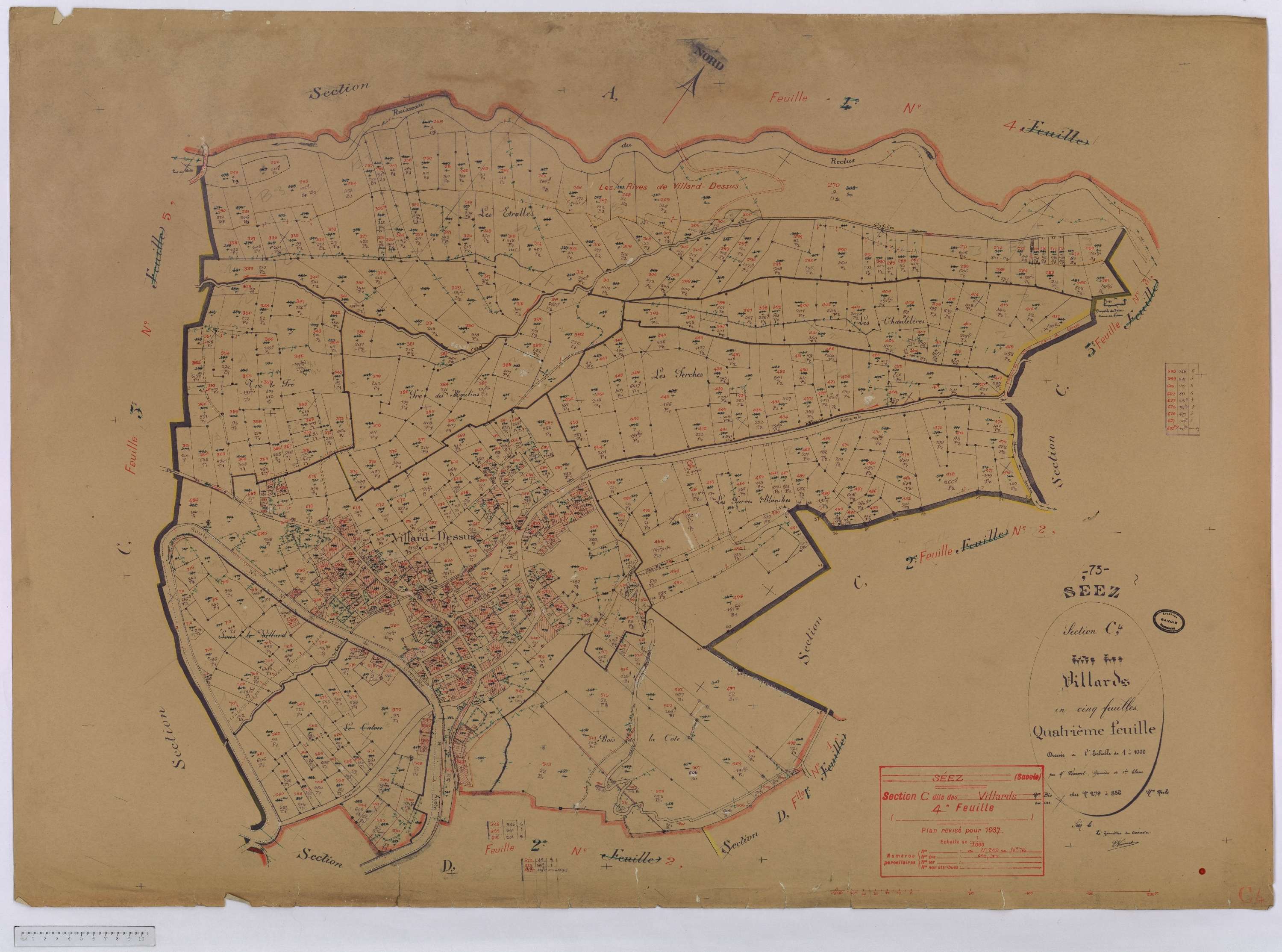 Séez - Cadastre rénové (1937).