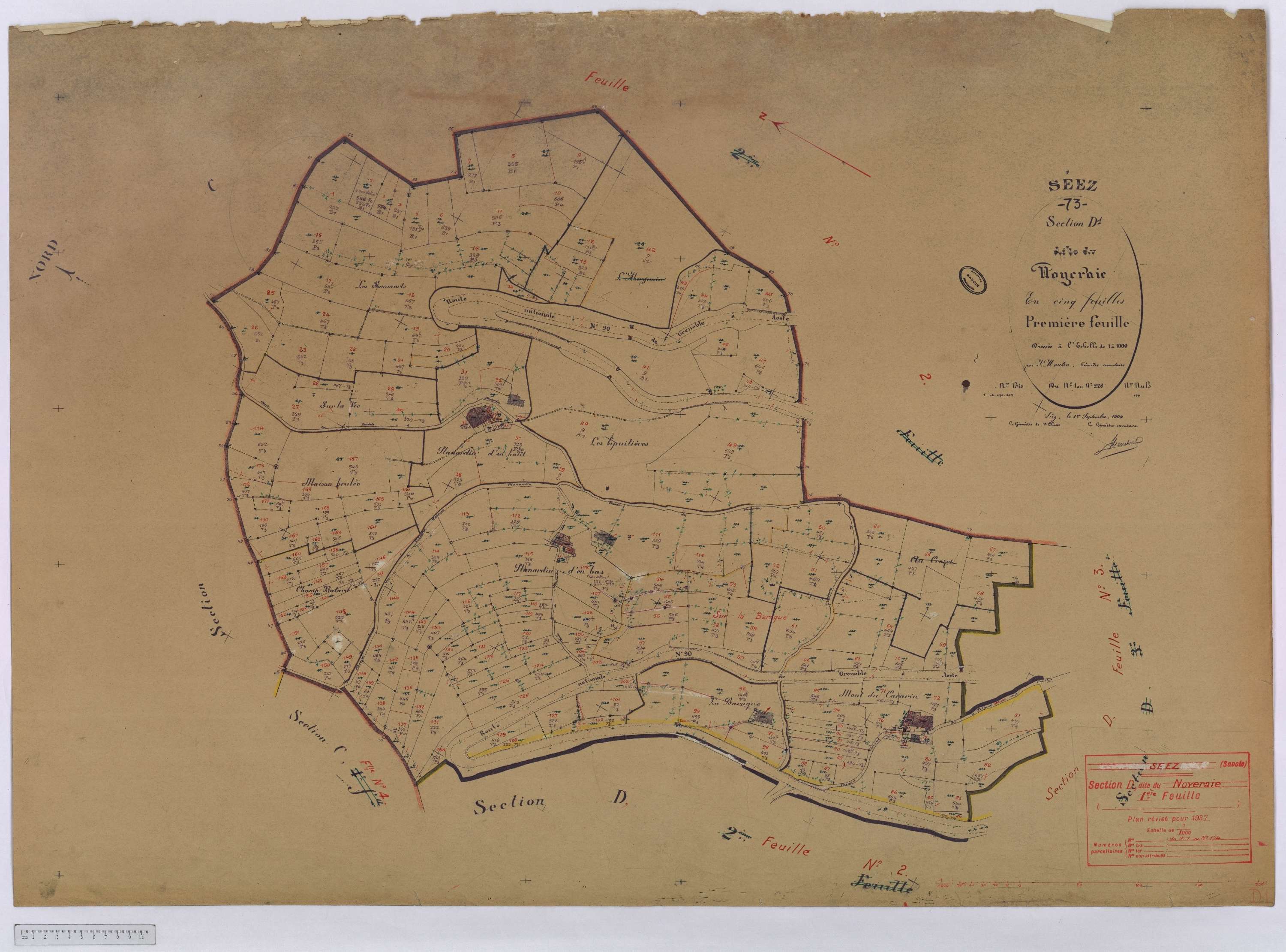 Séez - Cadastre rénové (1937).