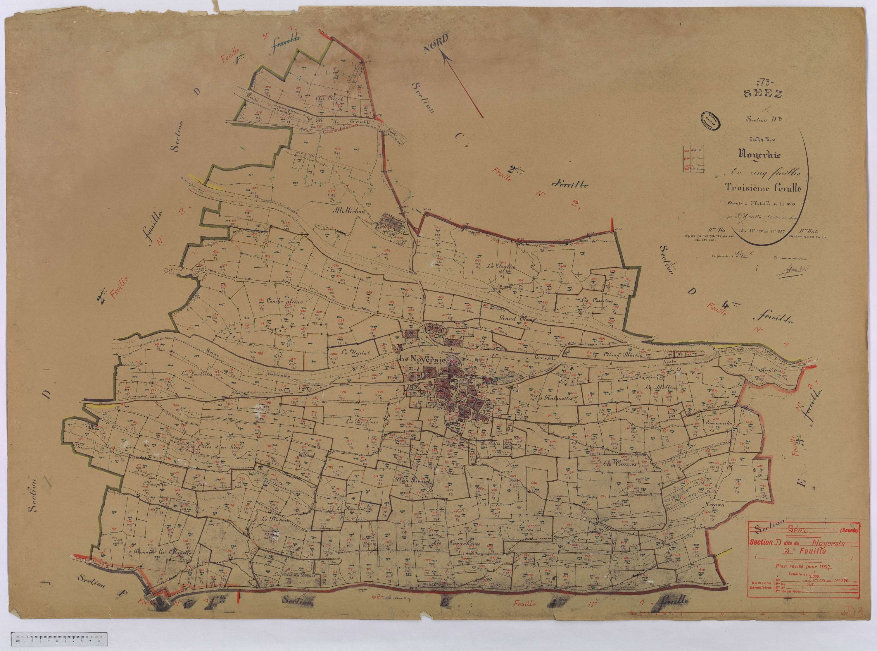 Séez - Cadastre rénové (1937).