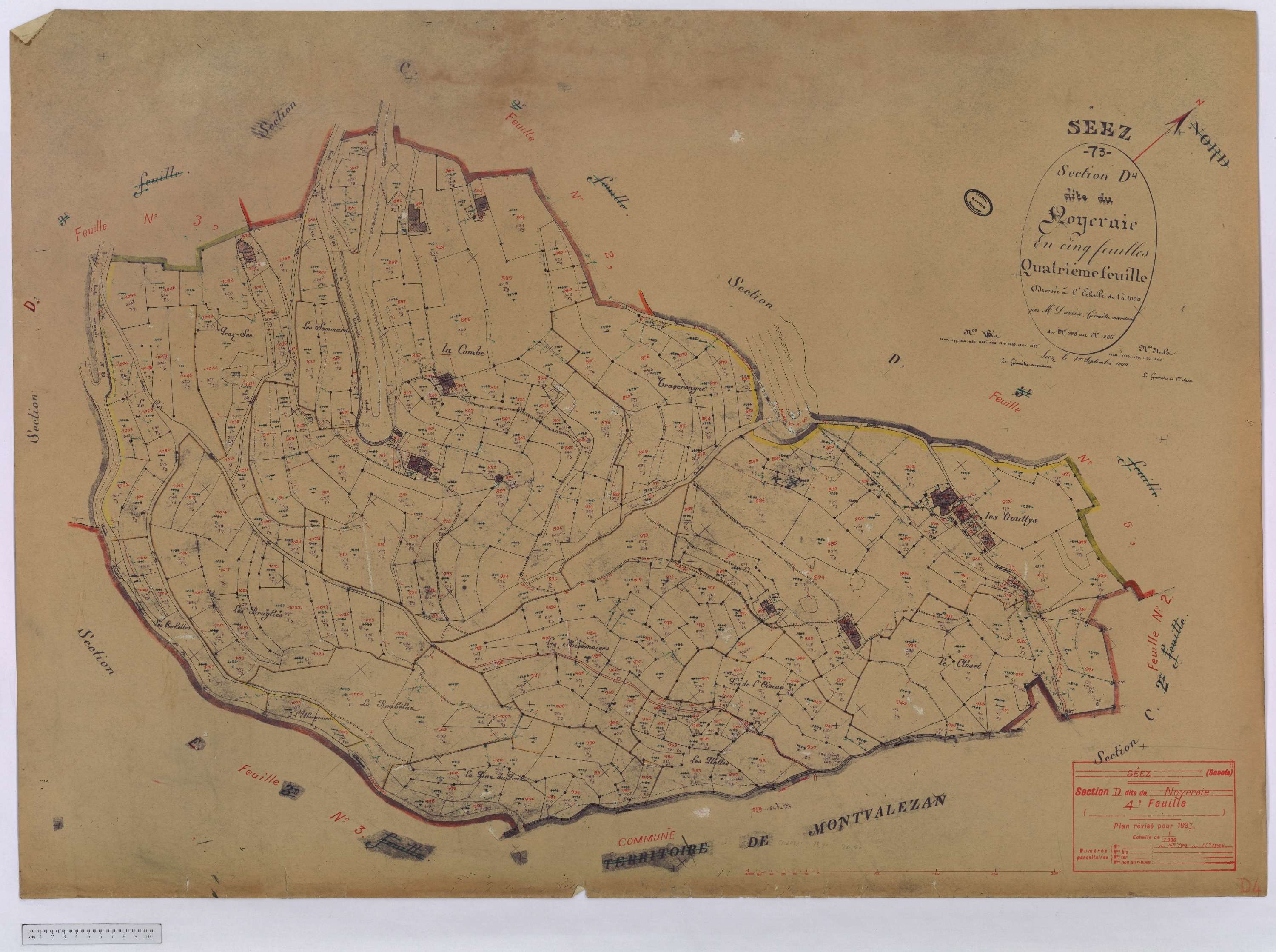 Séez - Cadastre rénové (1937).