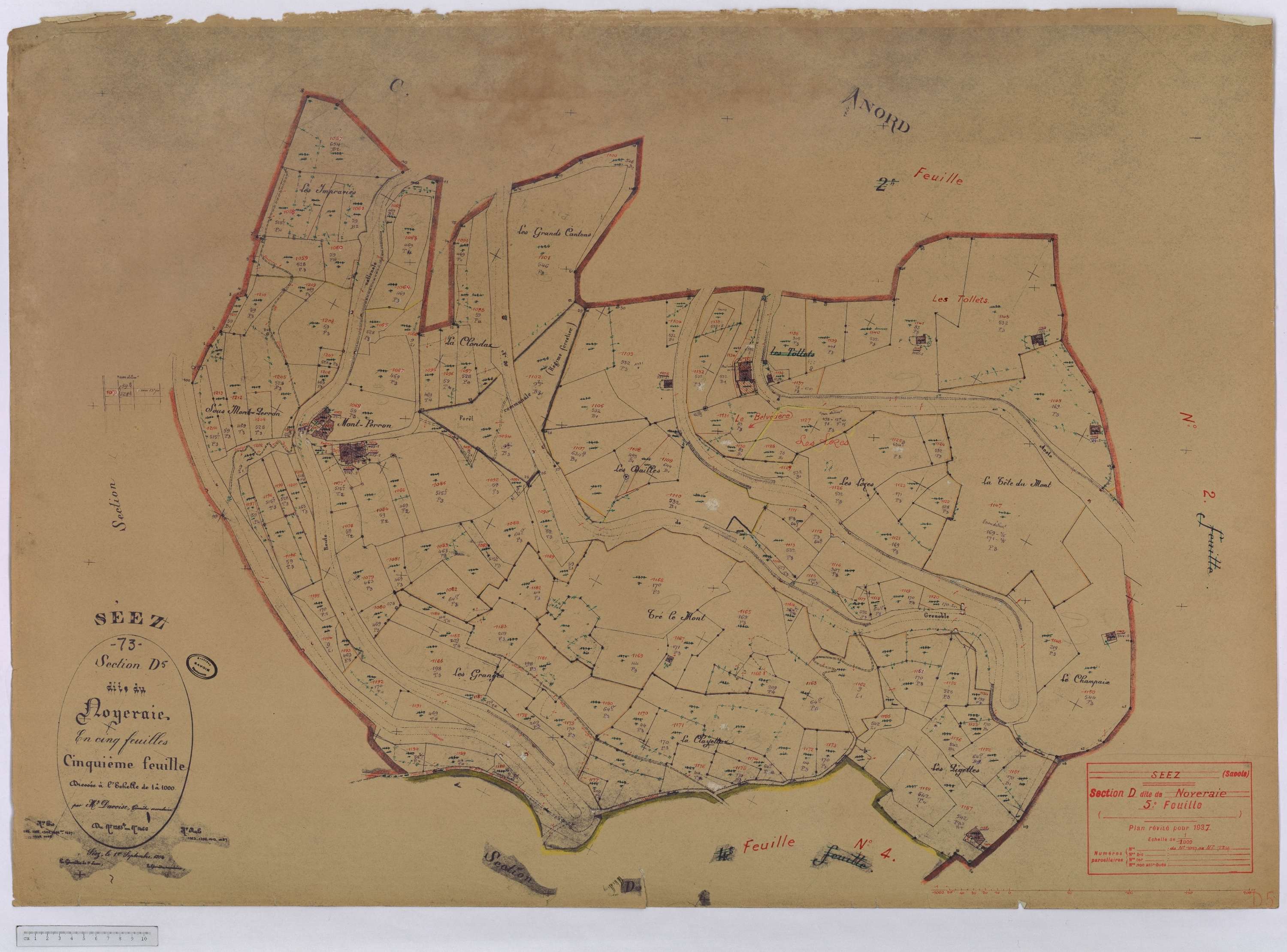 Séez - Cadastre rénové (1937).