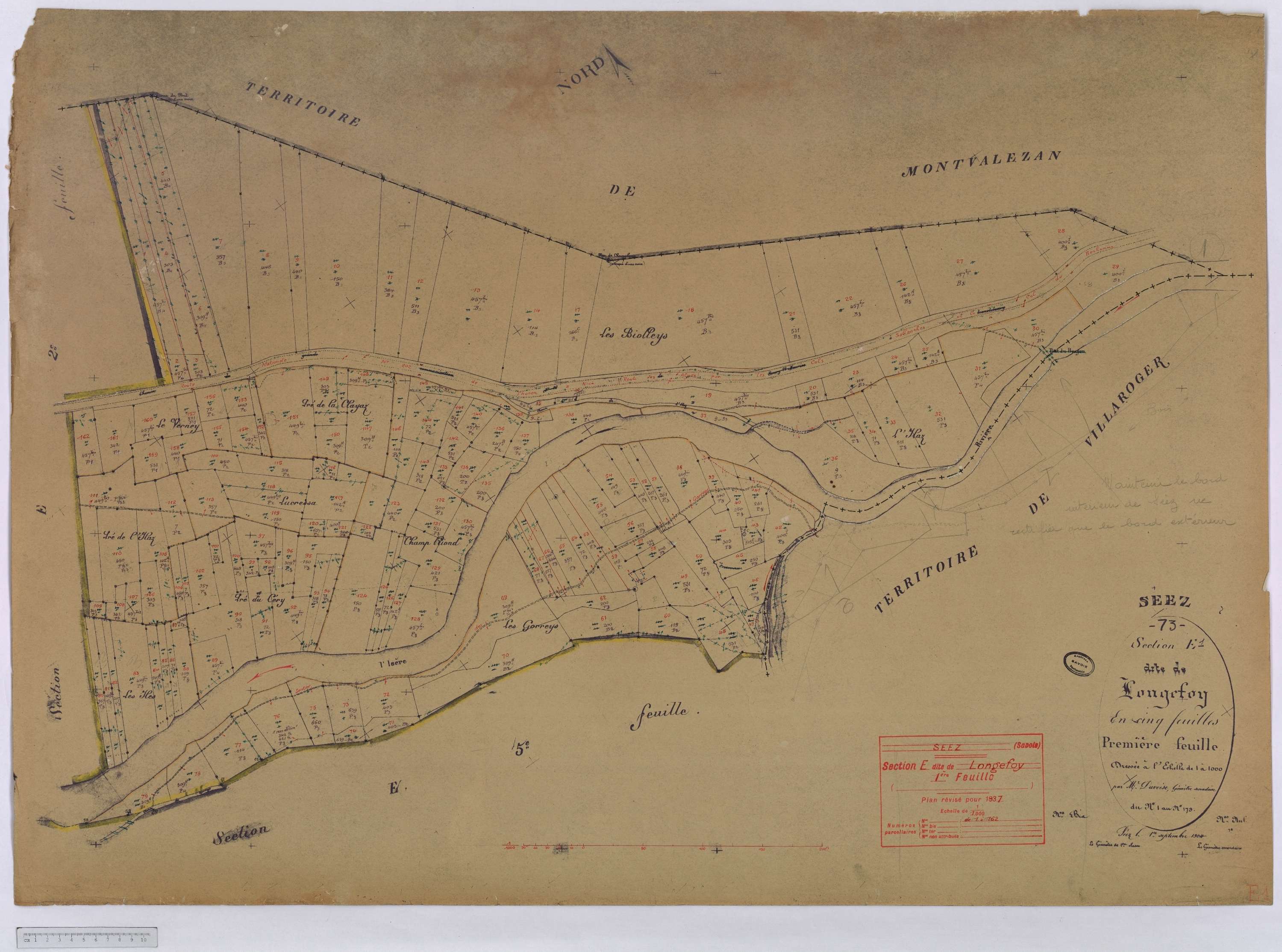 Séez - Cadastre rénové (1937).