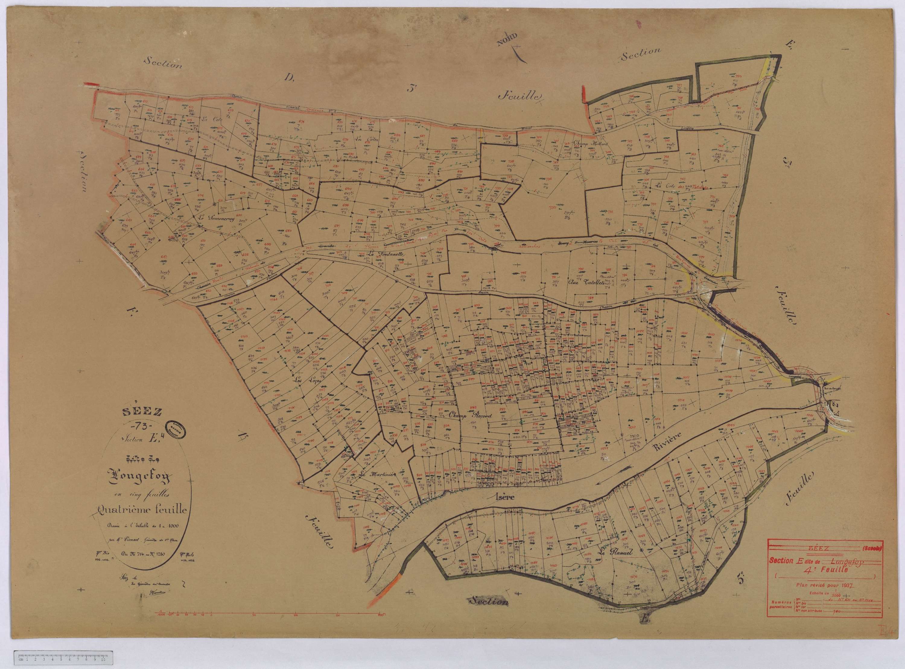 Séez - Cadastre rénové (1937).