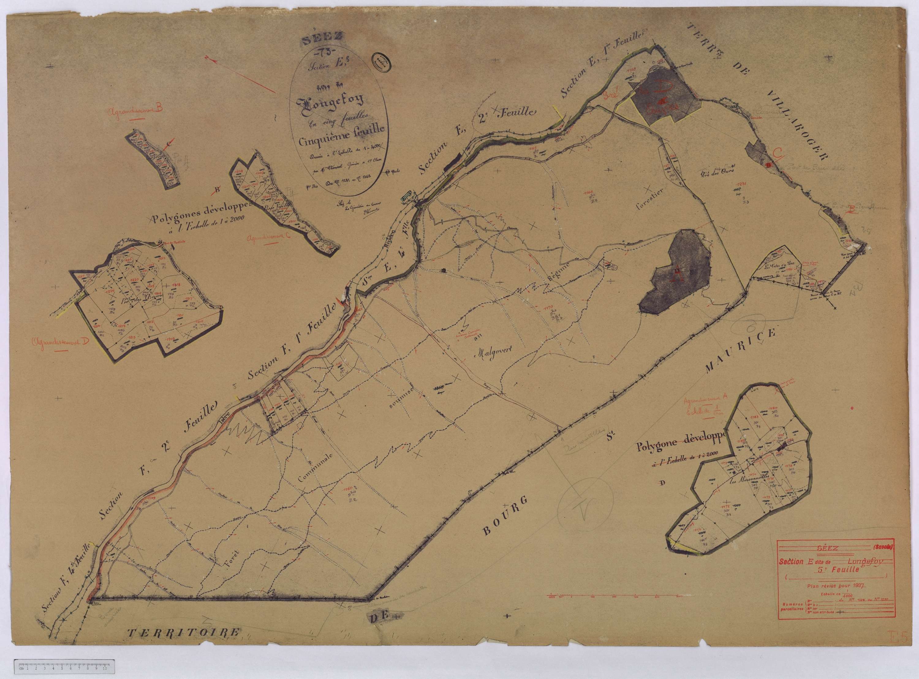 Séez - Cadastre rénové (1937).