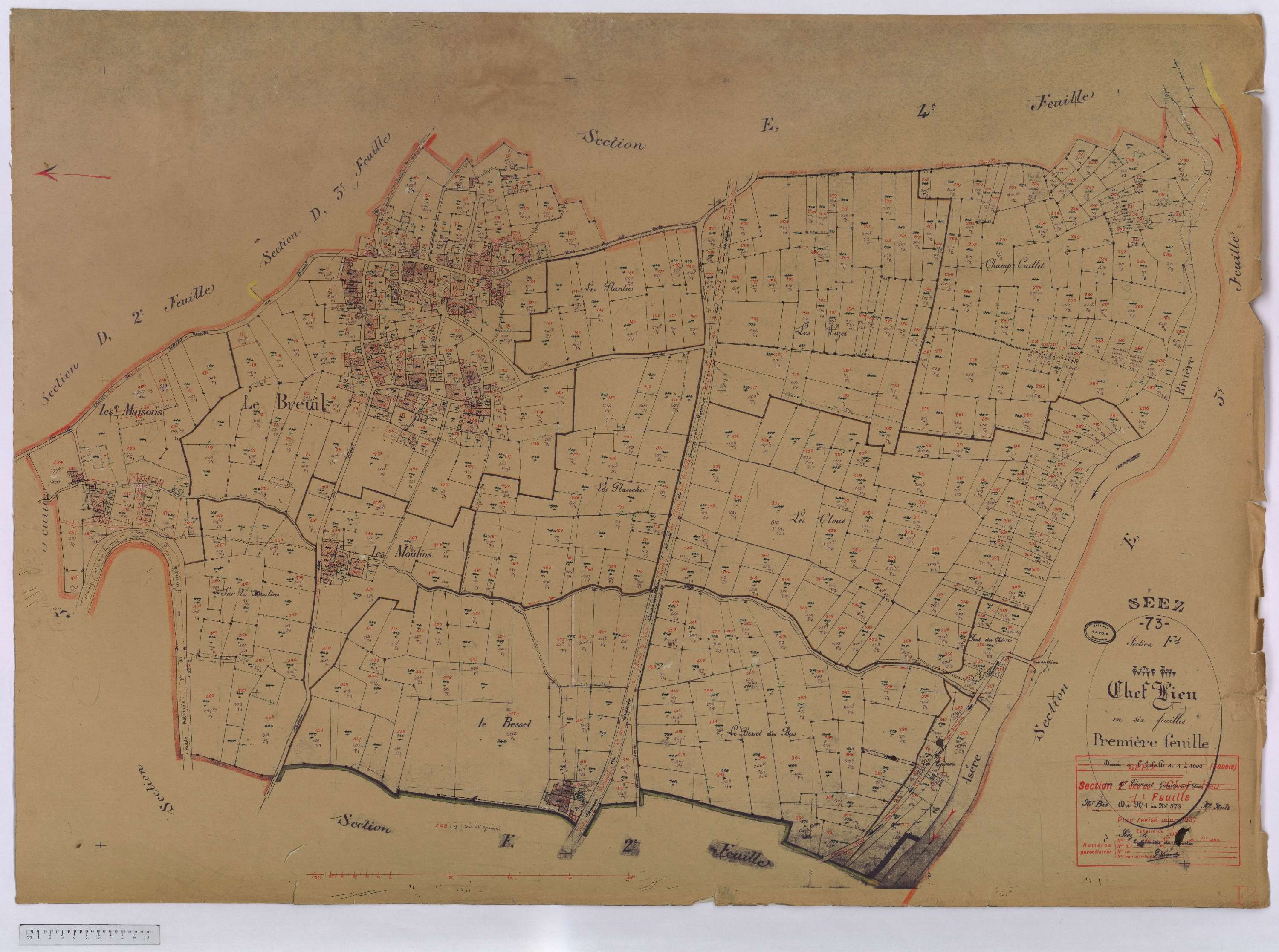 Séez - Cadastre rénové (1937).