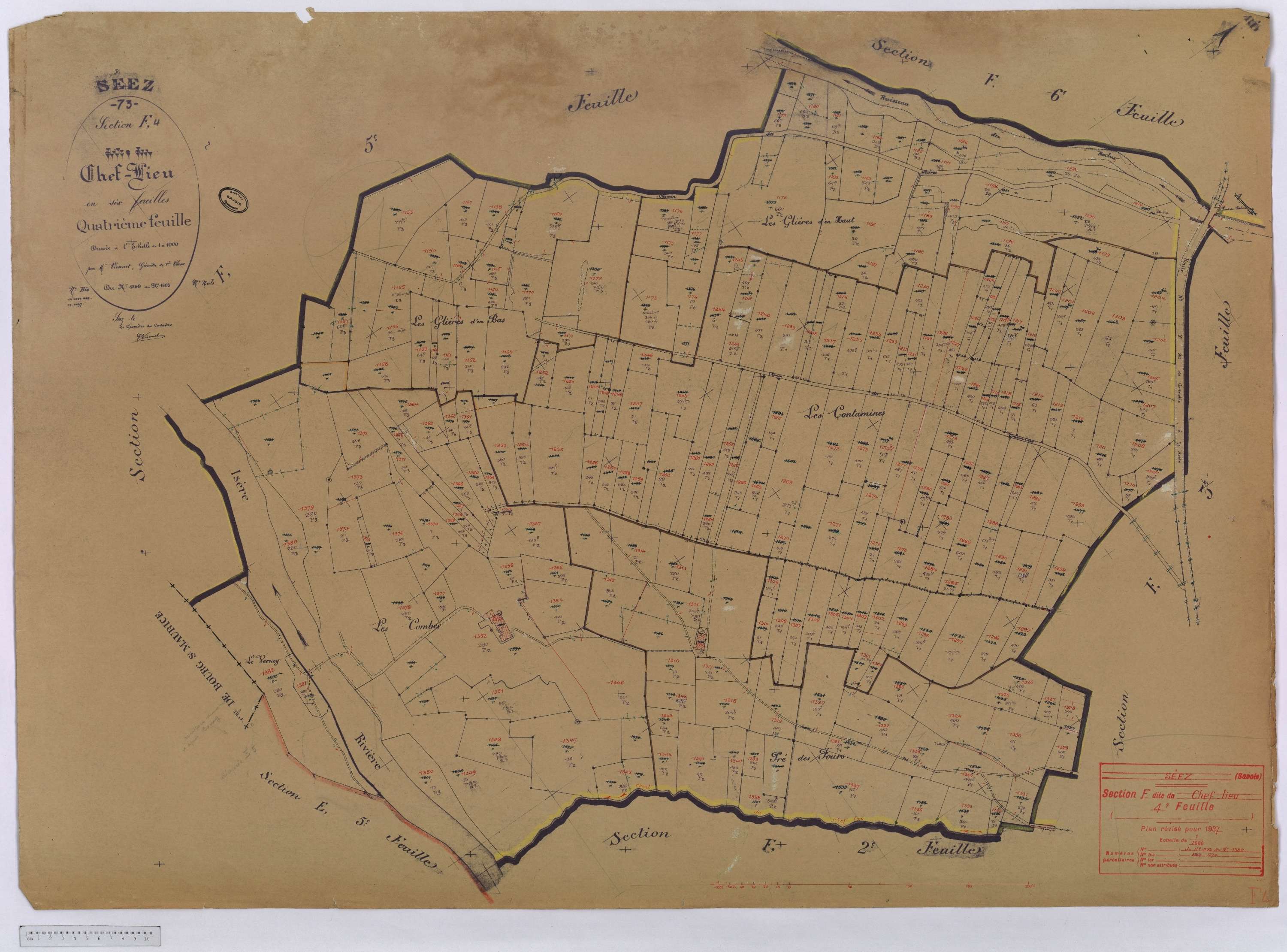 Séez - Cadastre rénové (1937).