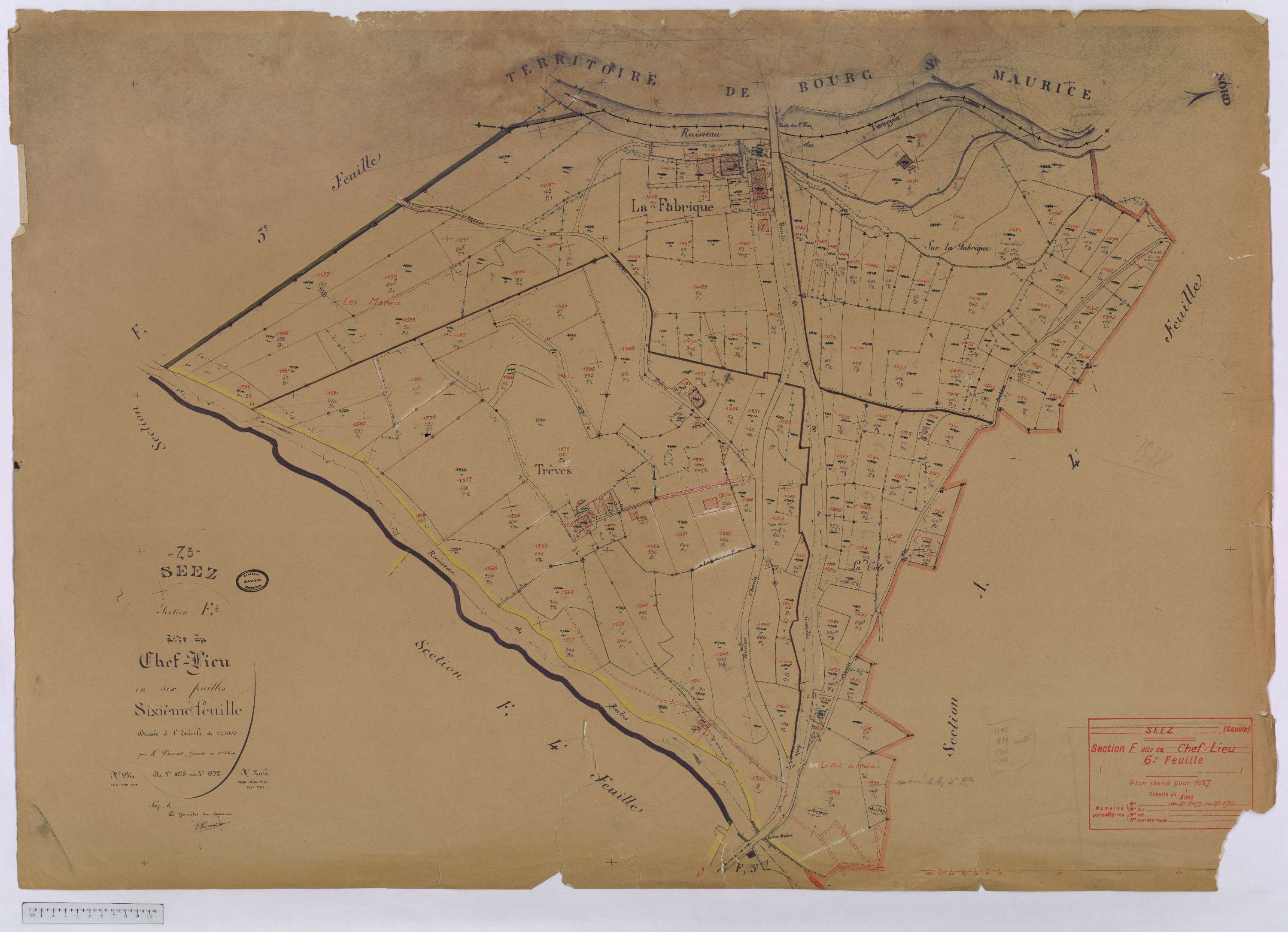 Séez - Cadastre rénové (1937).