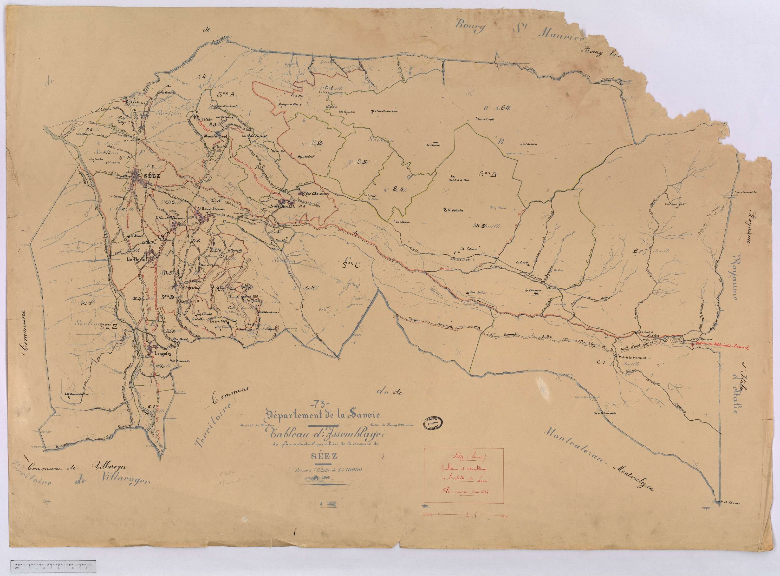 Séez - Cadastre rénové (1937).