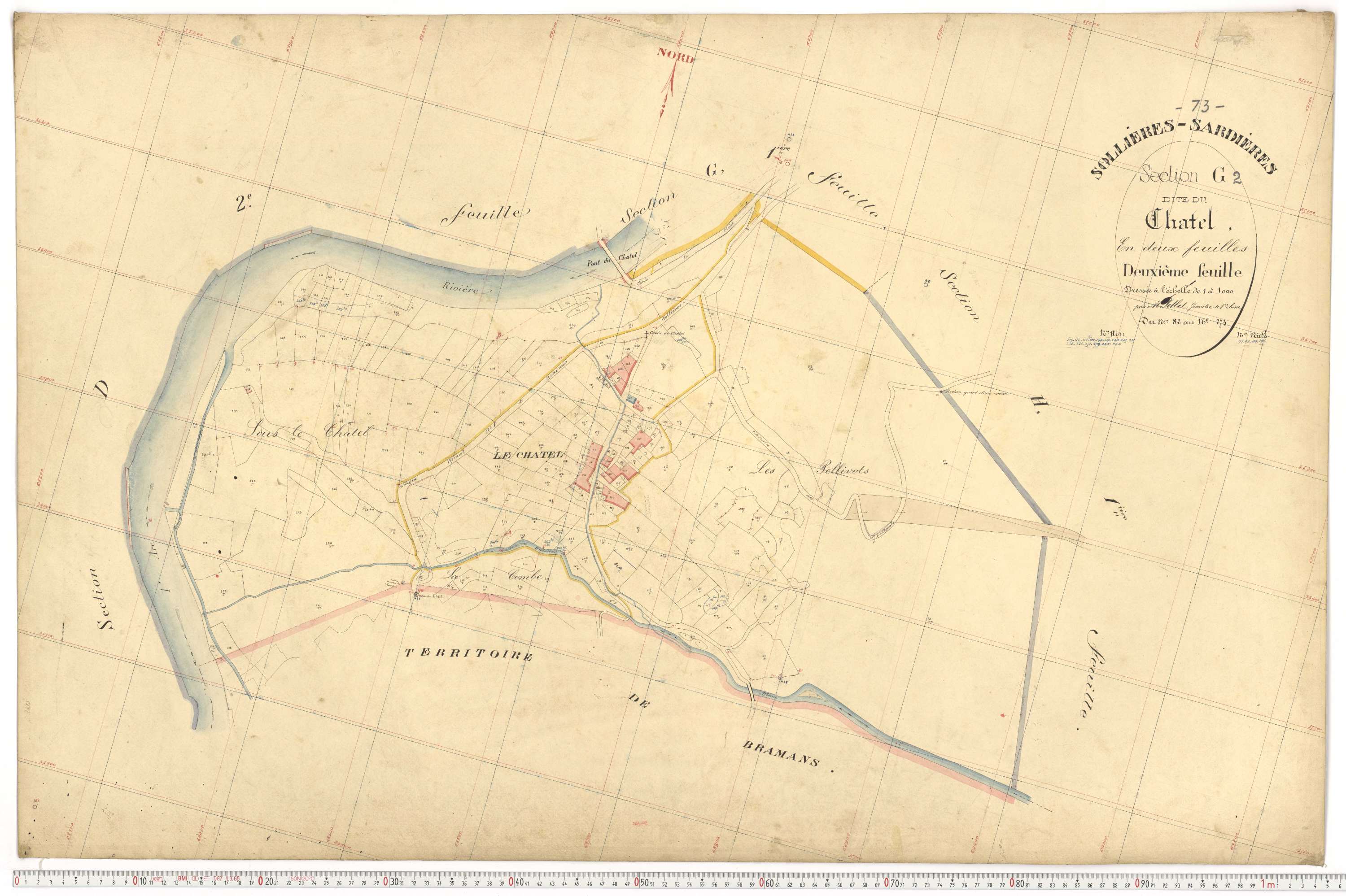 Sollières-Sardières - Plans cadastraux du premier cadastre français.