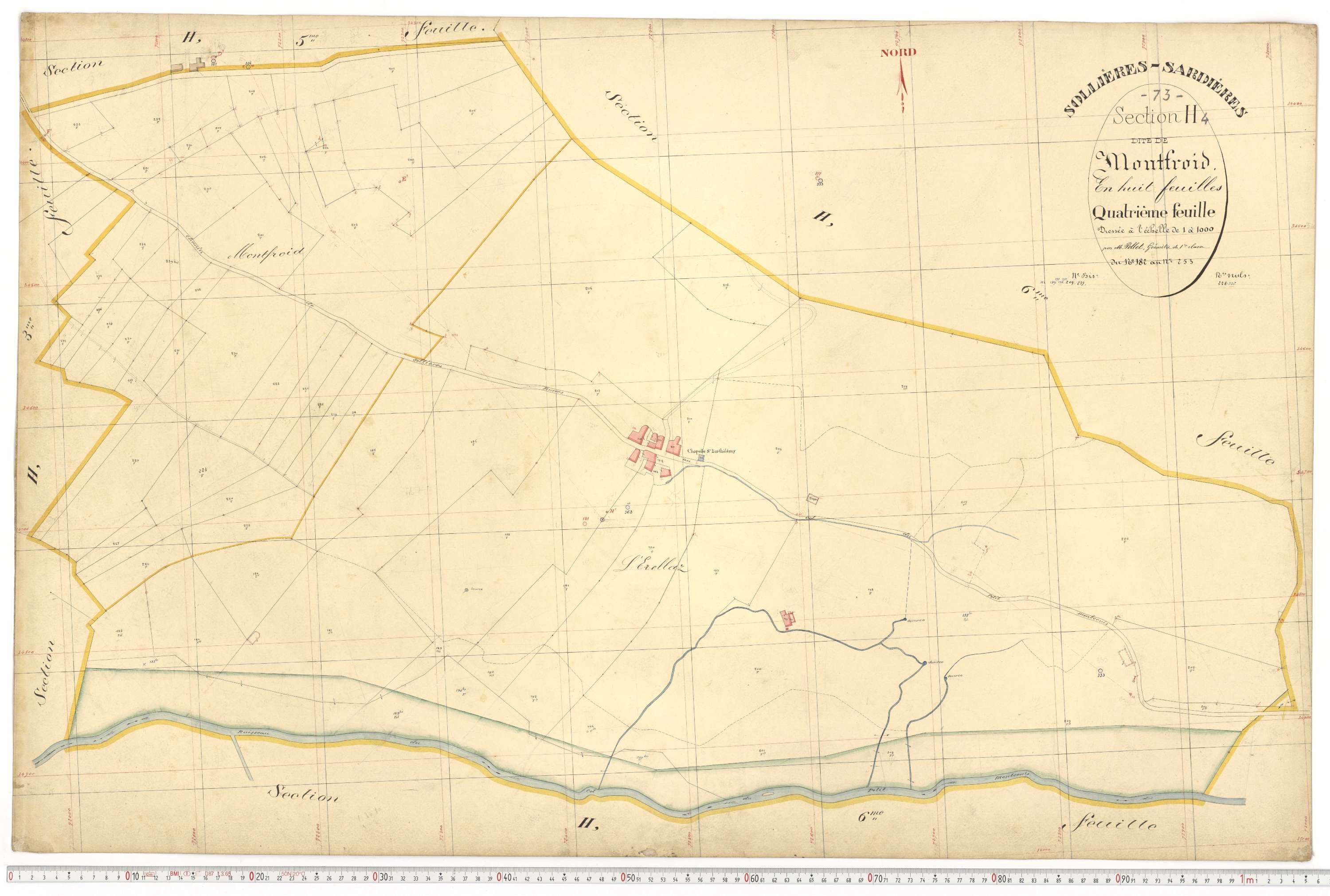 Sollières-Sardières - Plans cadastraux du premier cadastre français.