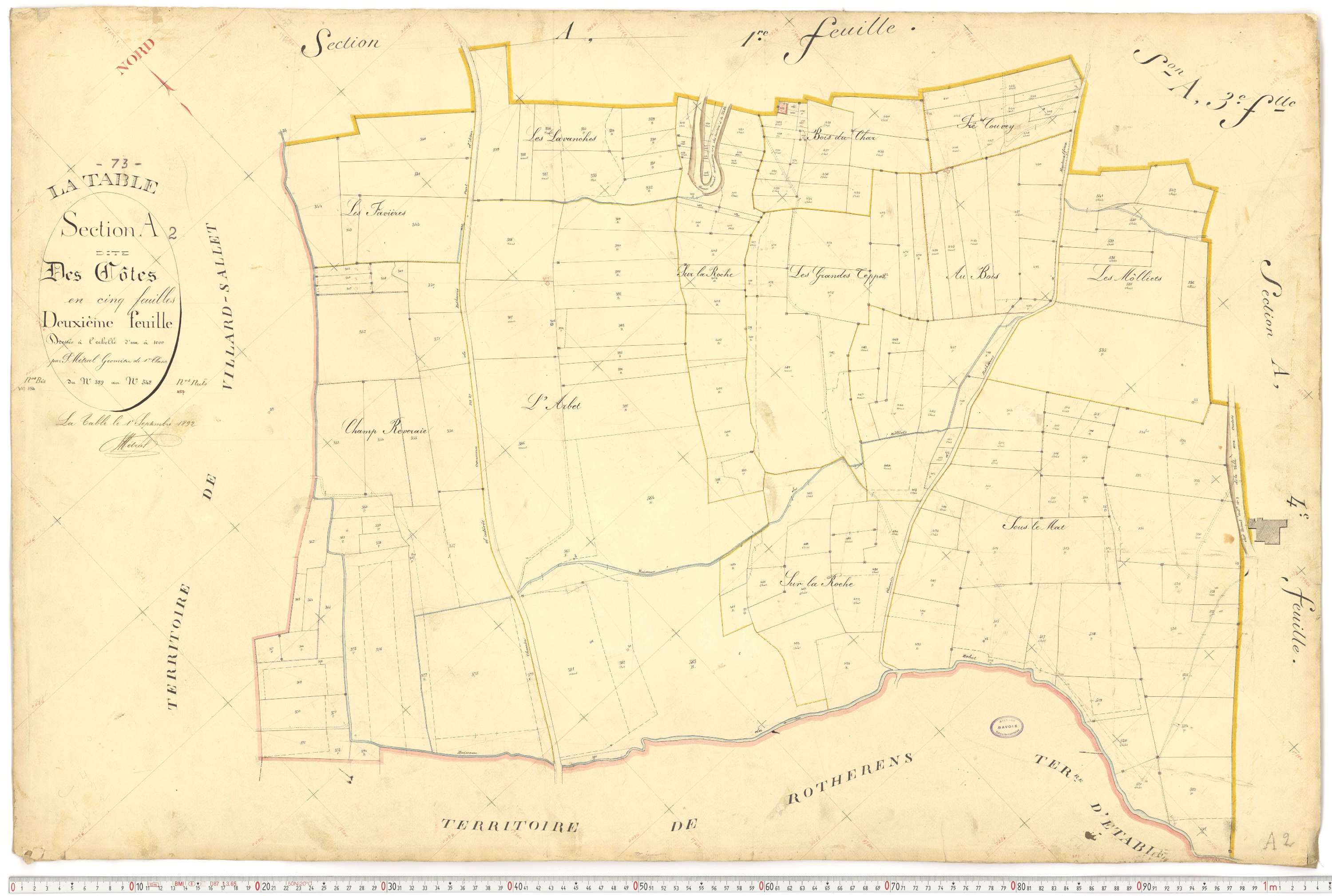 La Table - Plans cadastraux du premier cadastre français.
