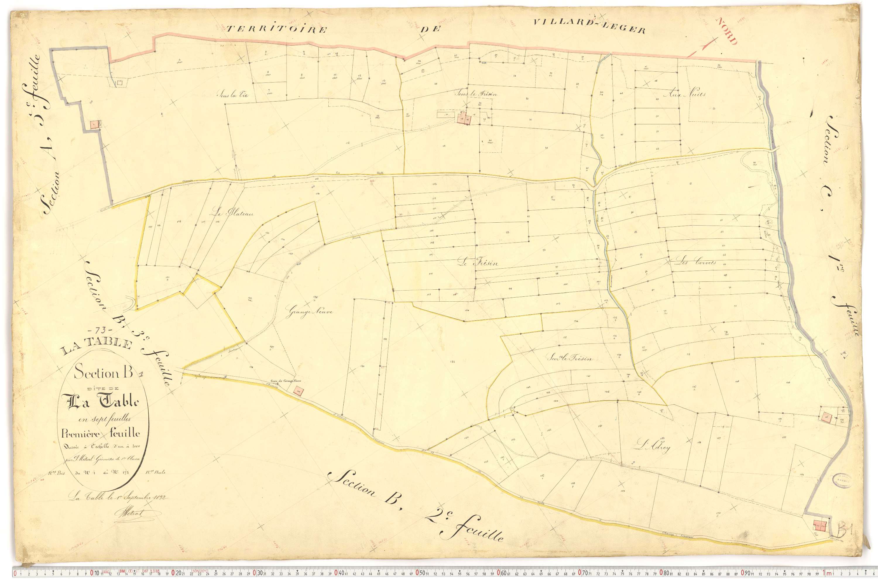 La Table - Plans cadastraux du premier cadastre français.